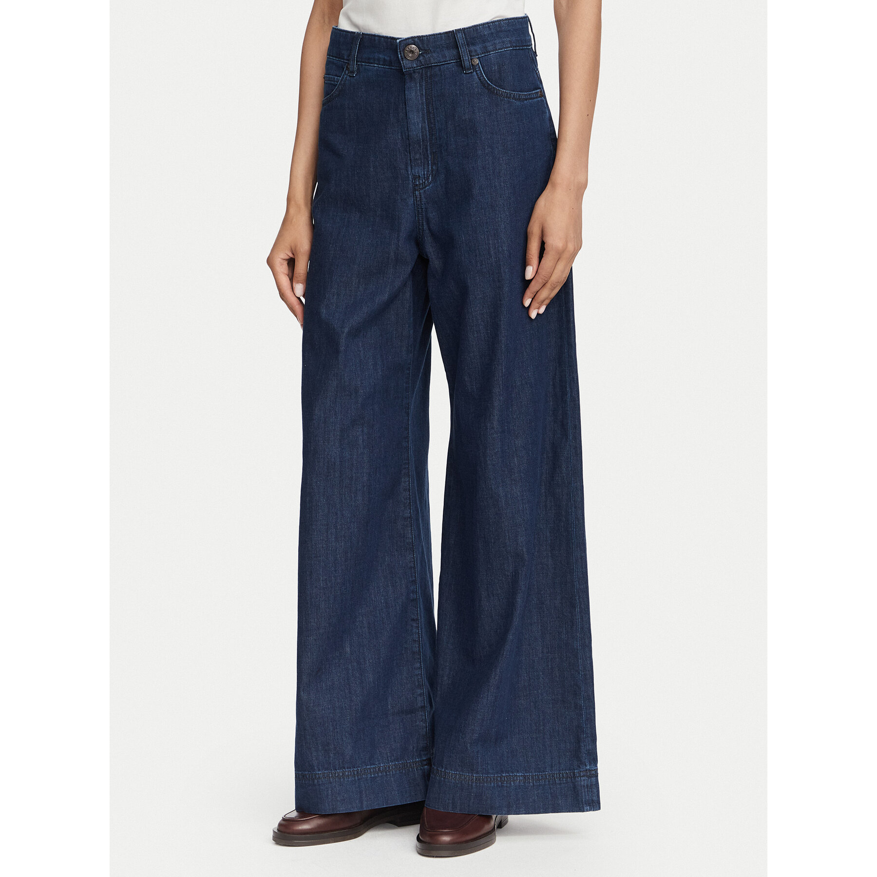 Weekend Max Mara Jeans Vega 2625186021 Dunkelblau Wide Leg