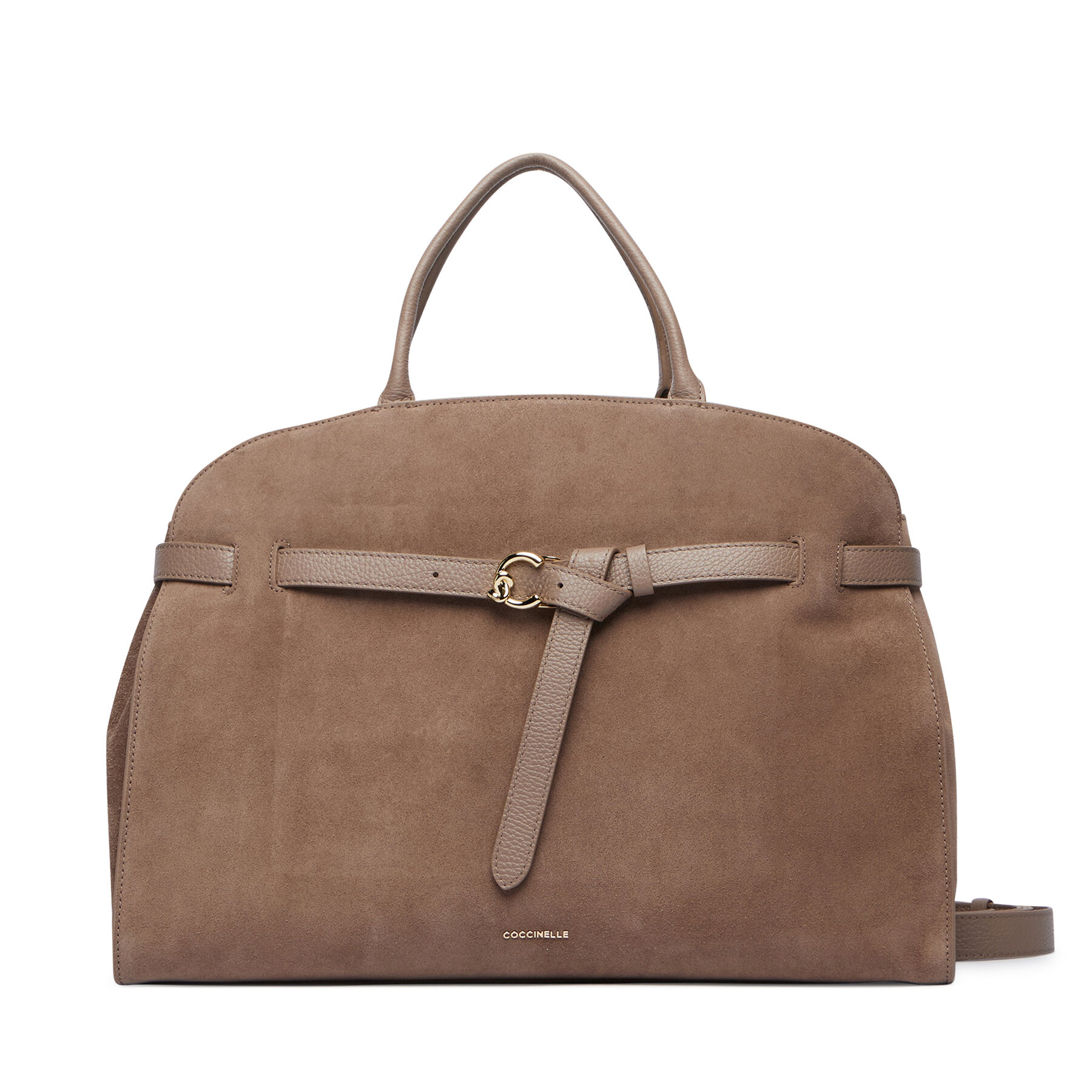 Дамска чанта Coccinelle TLB Coccinellesabine Suede Bi E1 TLB 18 01 01 Тъмнобежов