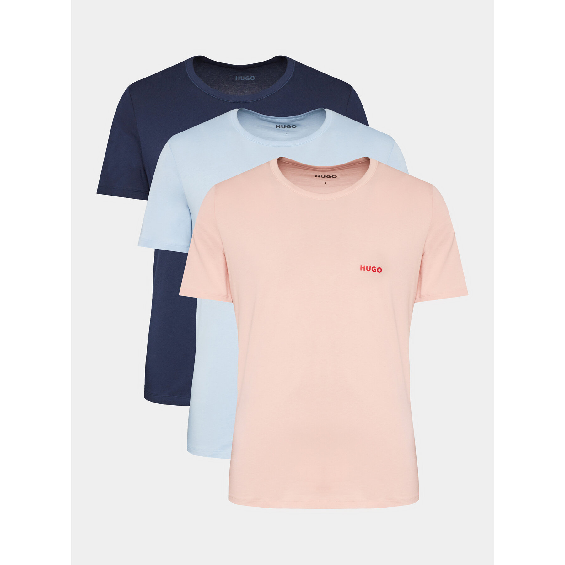 HUGO Σετ t-shirts 50480088 Έγχρωμο Regular Fit