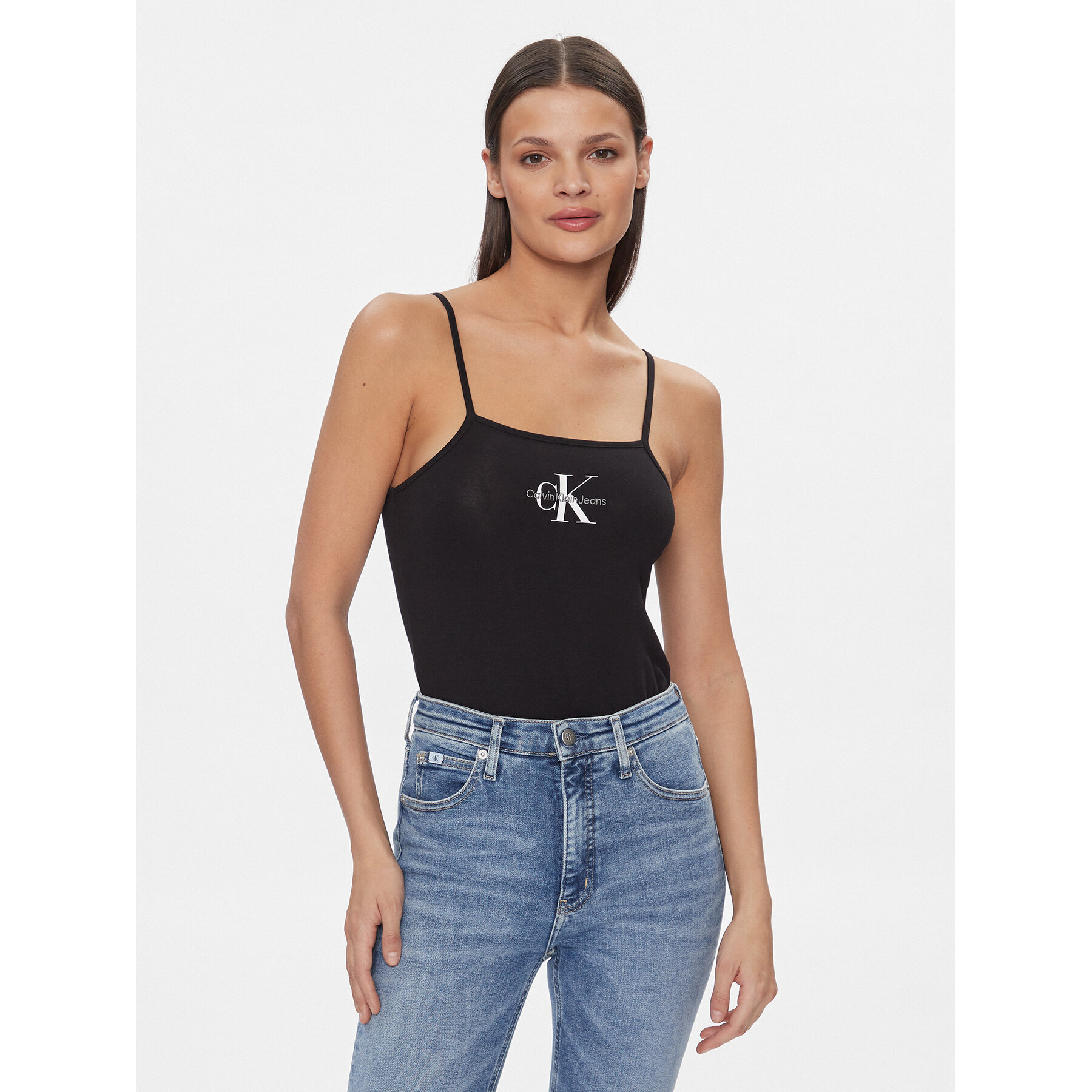 Calvin Klein Jeans Body Monologo J20J223421 Schwarz Slim Fit