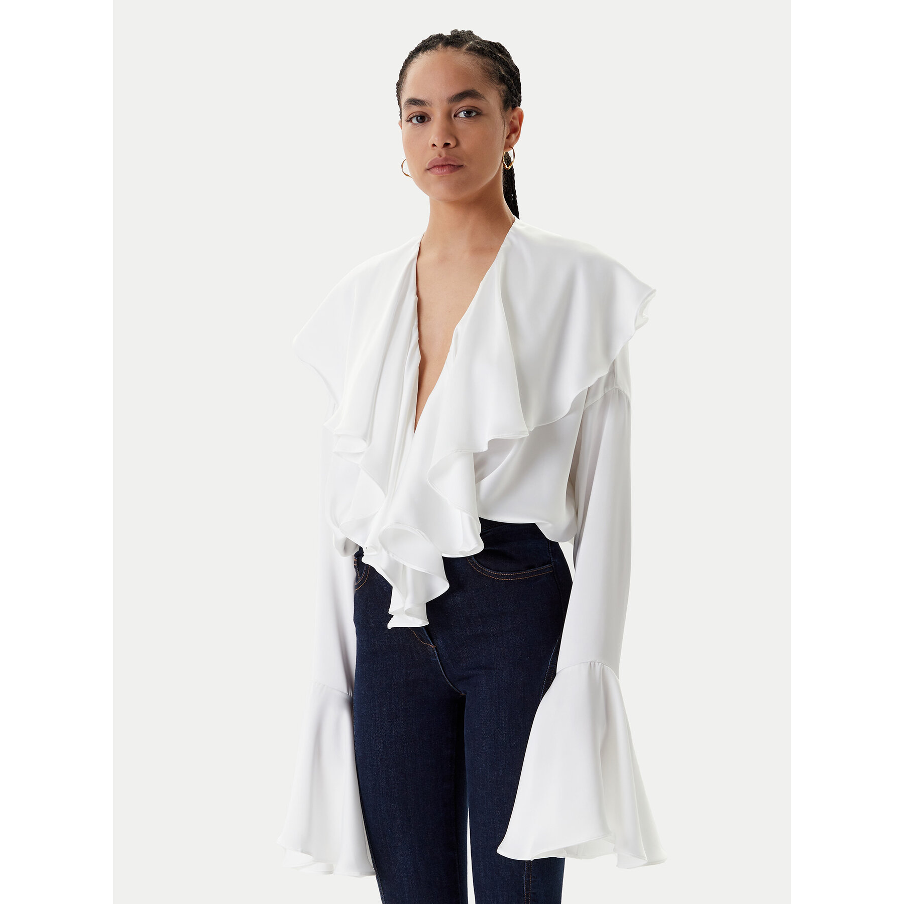 NORMA KAMALI Body ST125BCBO85944 Weiß Loose Fit