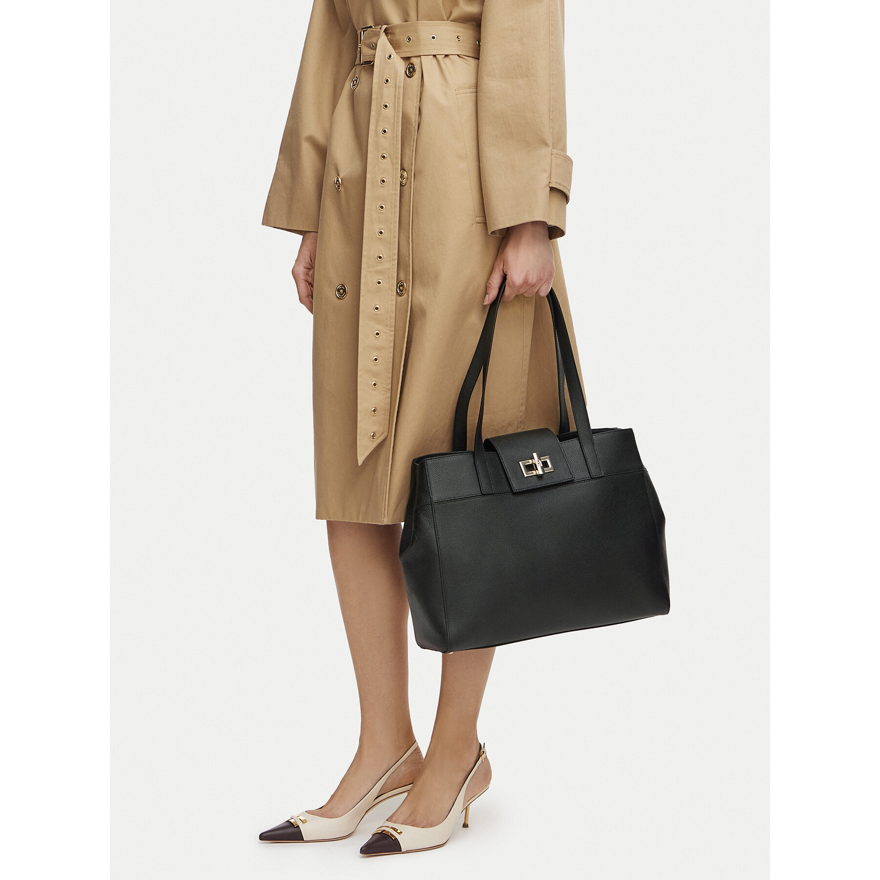 Geantă Furla Amelia L Tote WB01952 BX4546 CN O6000 Negru