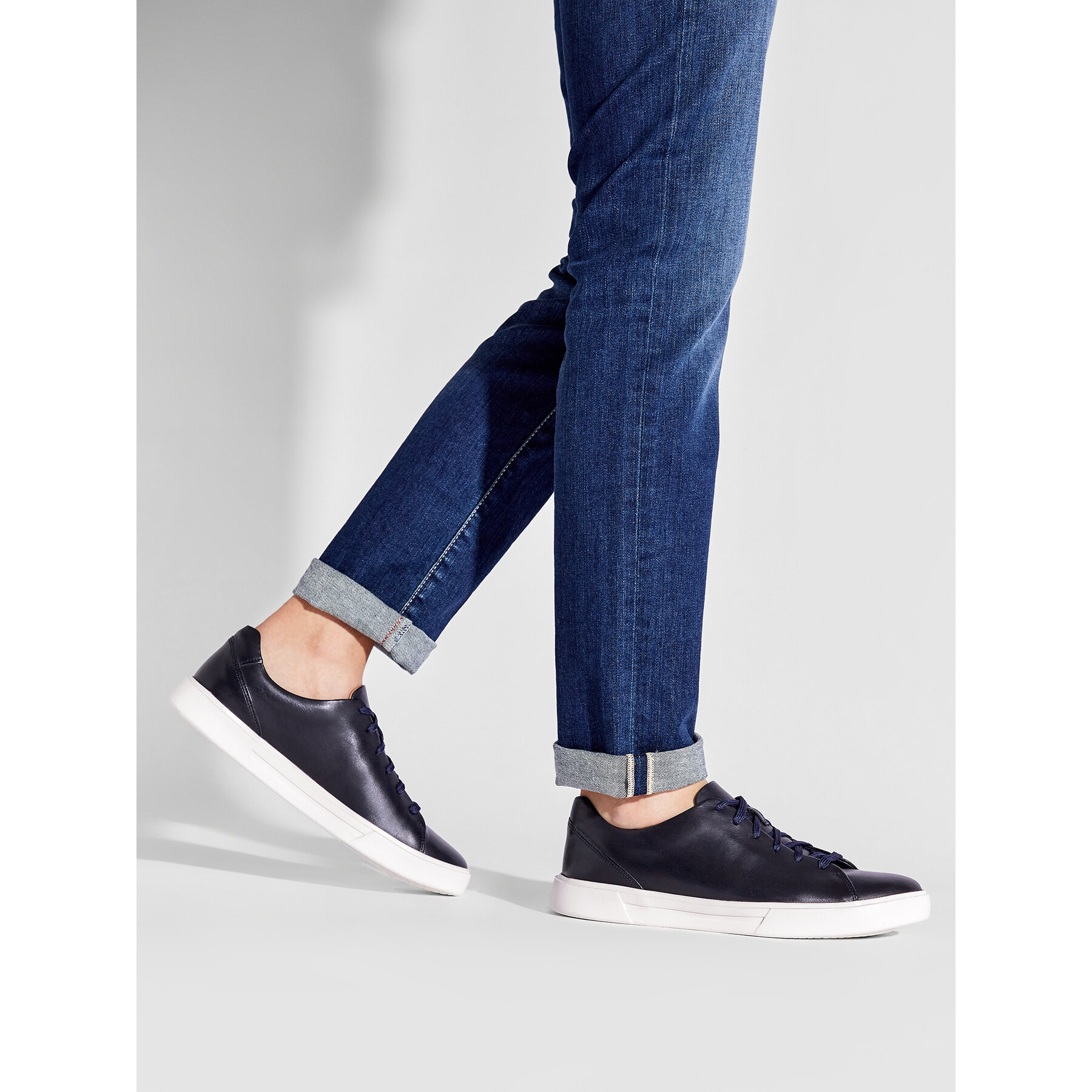 Sneakersy Clarks Un Costa Lace 261485577 Tmavomodrá