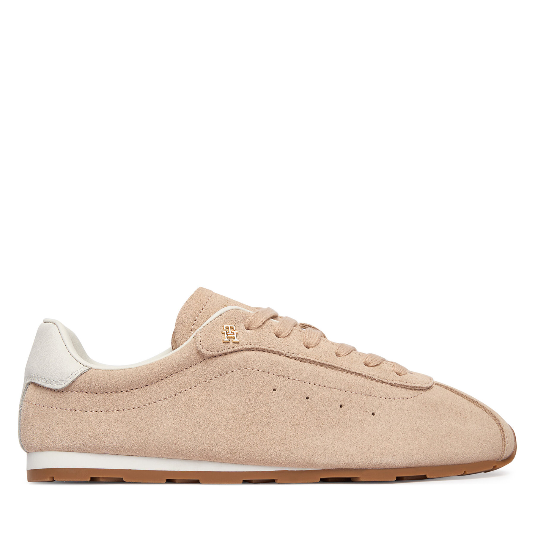 Sneakersy Tommy Hilfiger Th Bella Low Runner Suede FW0FW09189 Ružová
