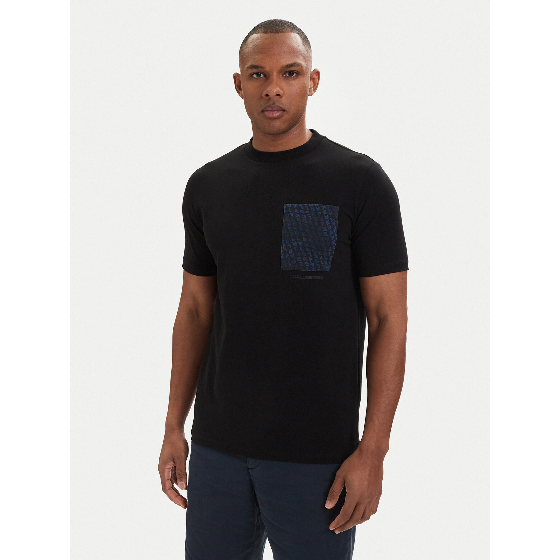 KARL LAGERFELD T-Shirt 755044 562221 Schwarz Regular Fit