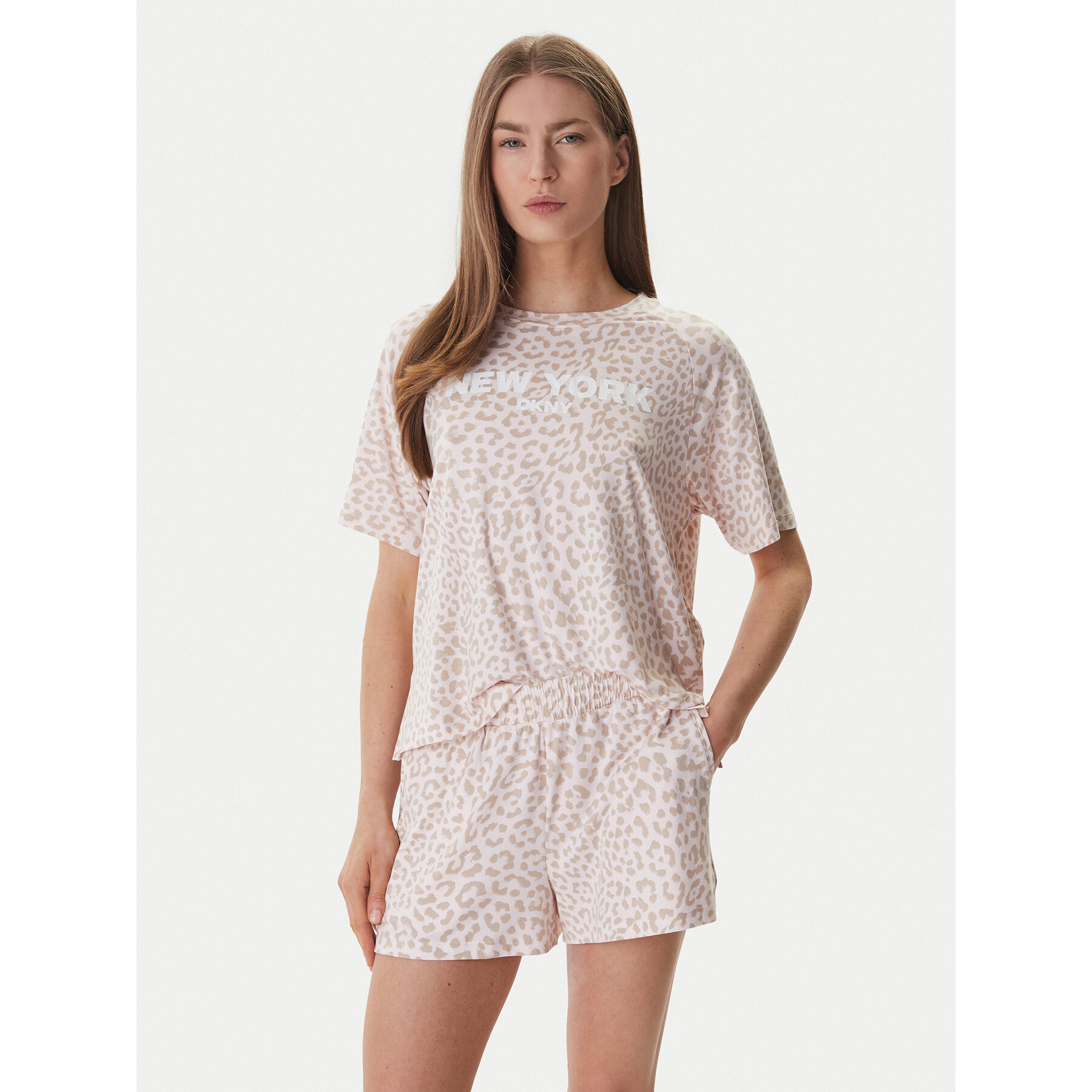 DKNY Pizsama YI50093 Rózsaszín Regular Fit