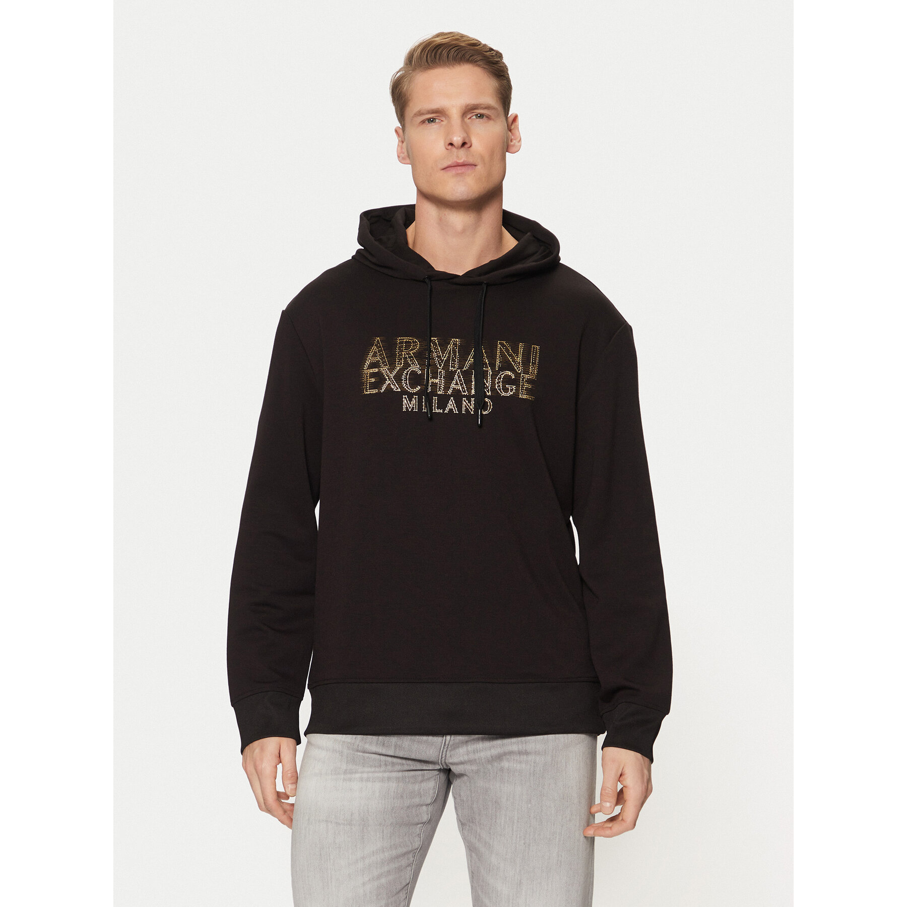 Armani Exchange Sweatshirt XM000332 AF12269 UC001 Schwarz Regular Fit