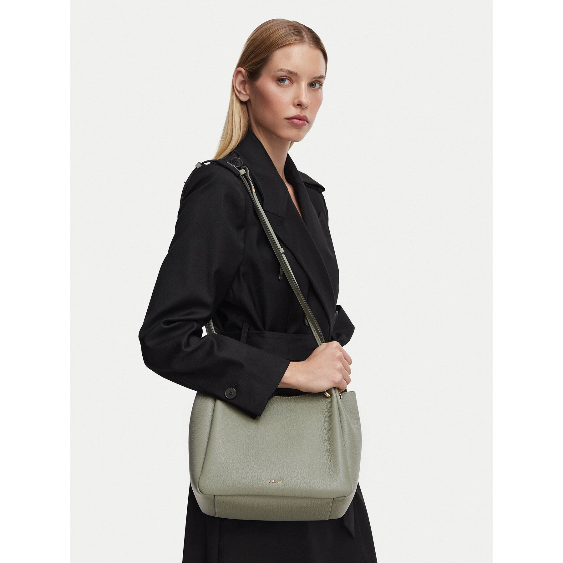 Geantă Furla Nuvola M Tote WB02020 HSF000 CN AG700 Verde