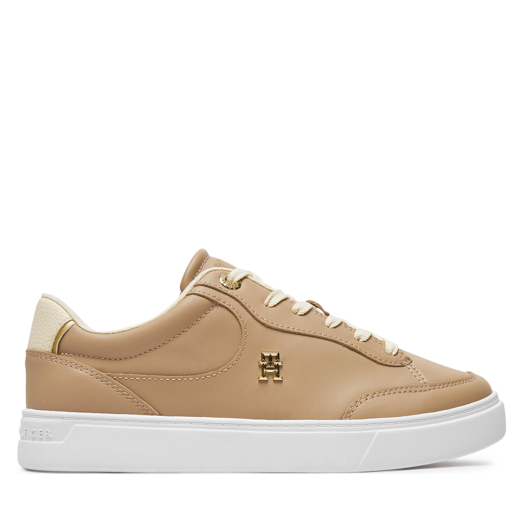 Női Sportcipő Tommy Hilfiger, Méret: 36, Bézs, Essential Chic Court Sneaker FW0FW08322
