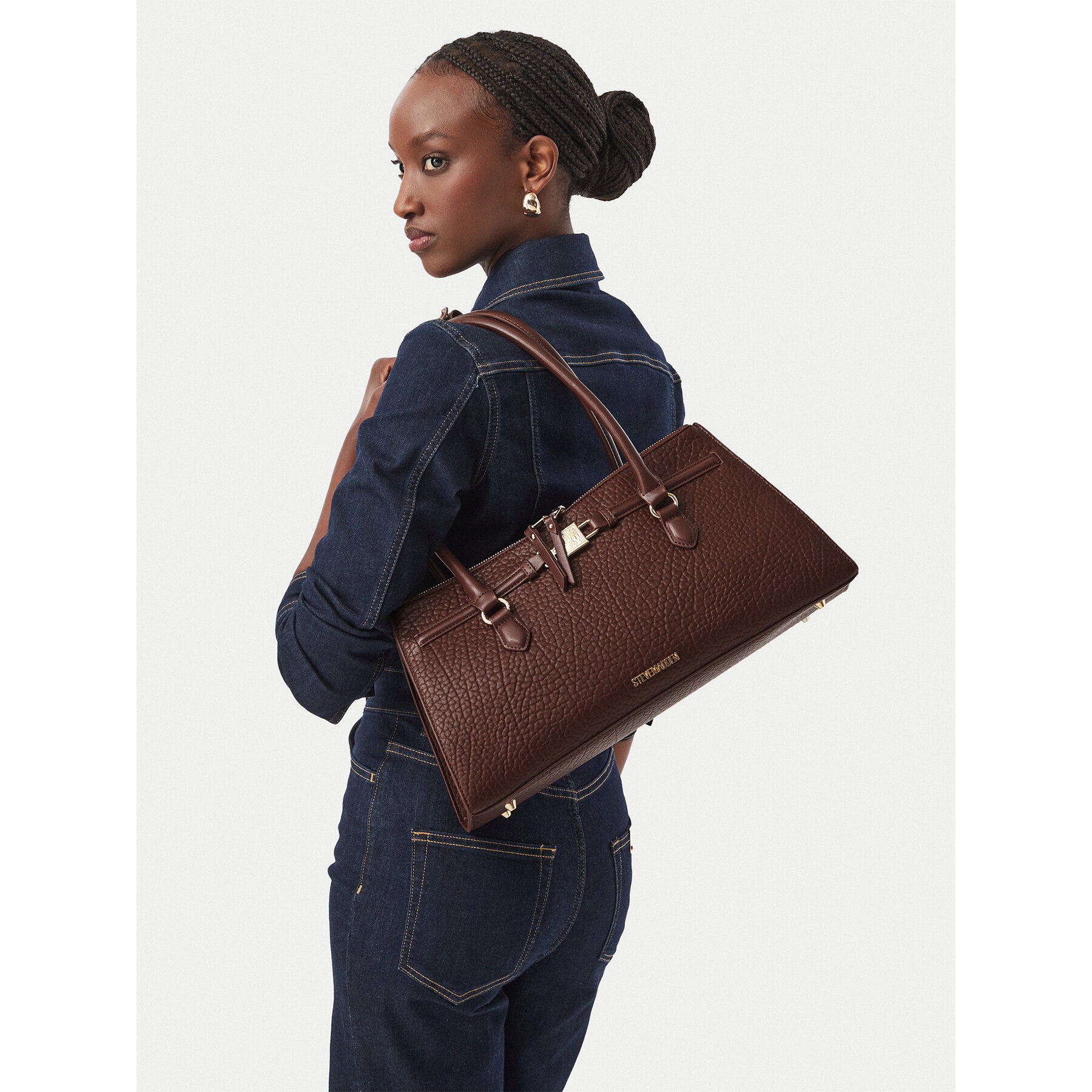 Τσάντα Steve Madden Bshirley 13002604 Σκούρο καφέ