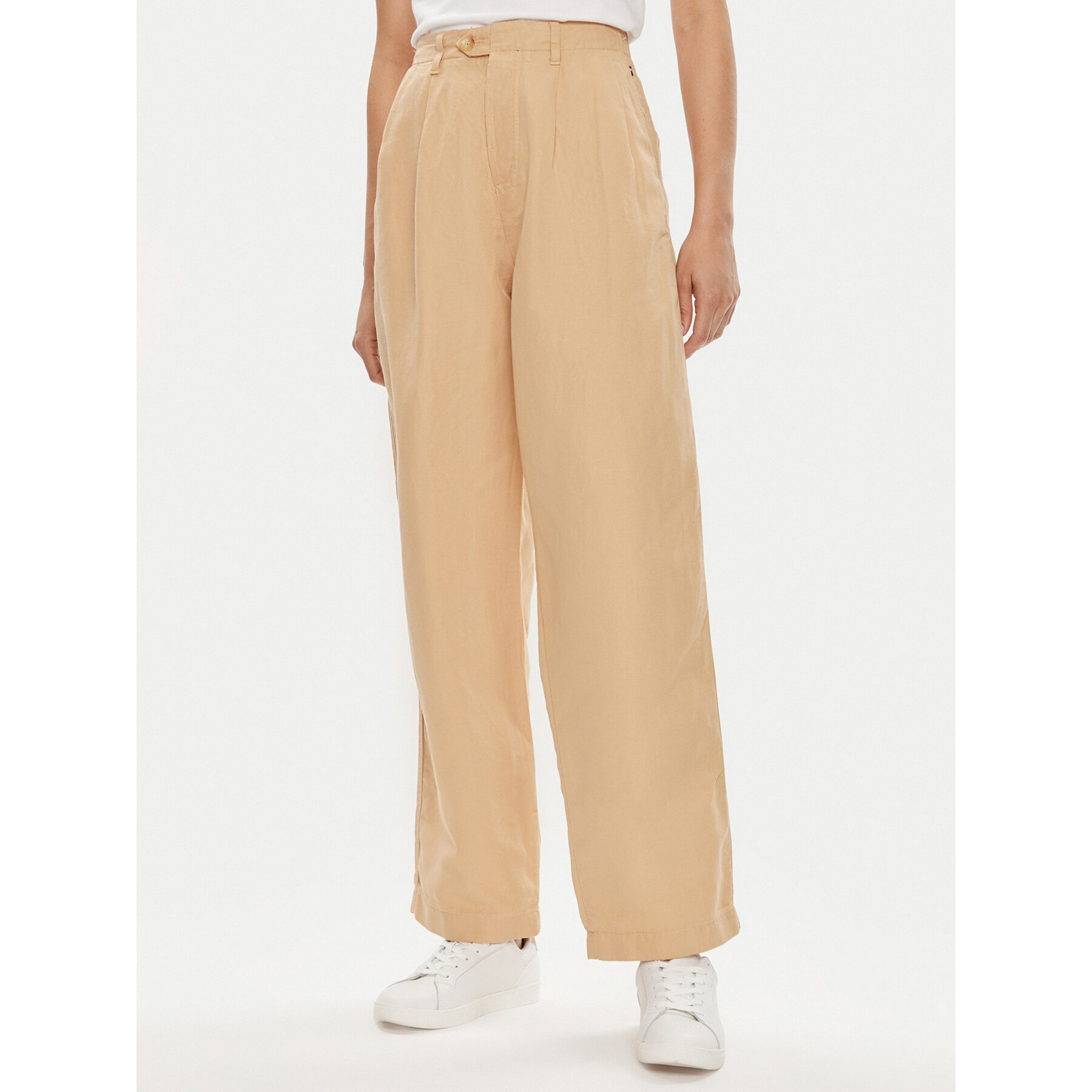 Tommy Hilfiger Stoffhose WW0WW41355 Beige Relaxed Fit