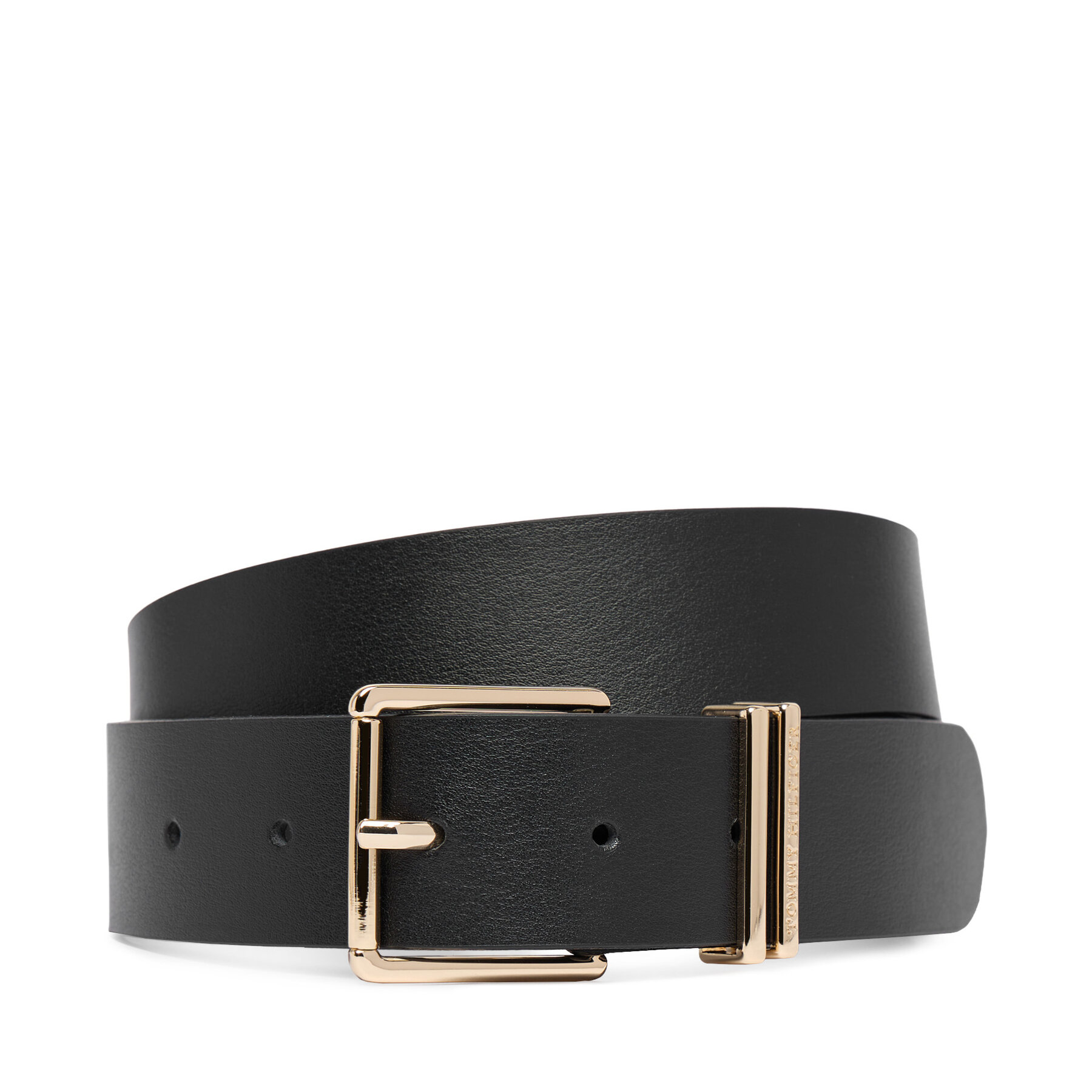 Колан Tommy Hilfiger Th Square 3.5 AW0AW18919 Черен
