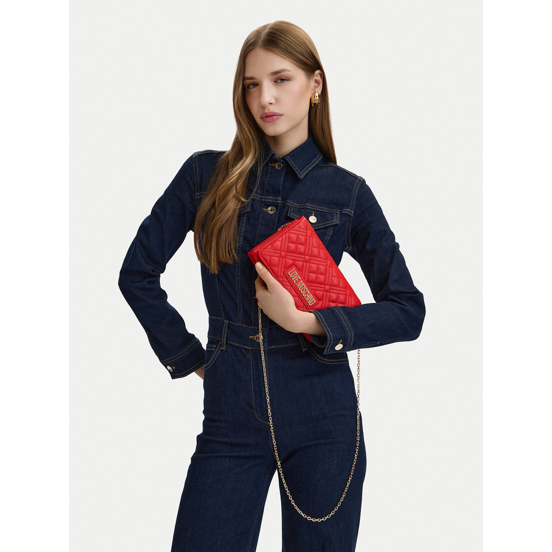 Τσάντα LOVE MOSCHINO JC4079PP0OLA0500 Κόκκινο