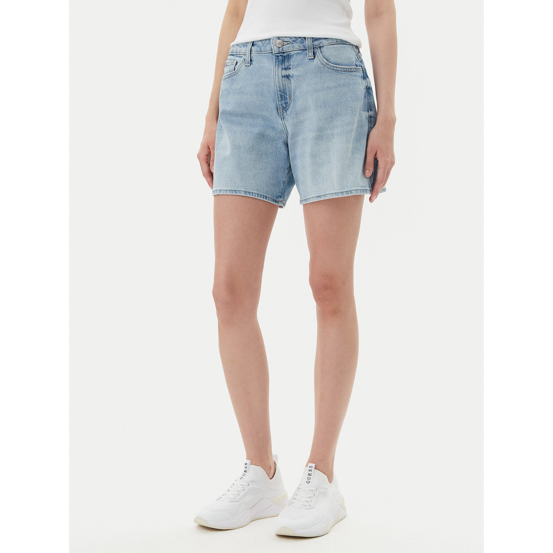 Guess Jeansshorts W5GD1A D4K30 Blau Regular Fit