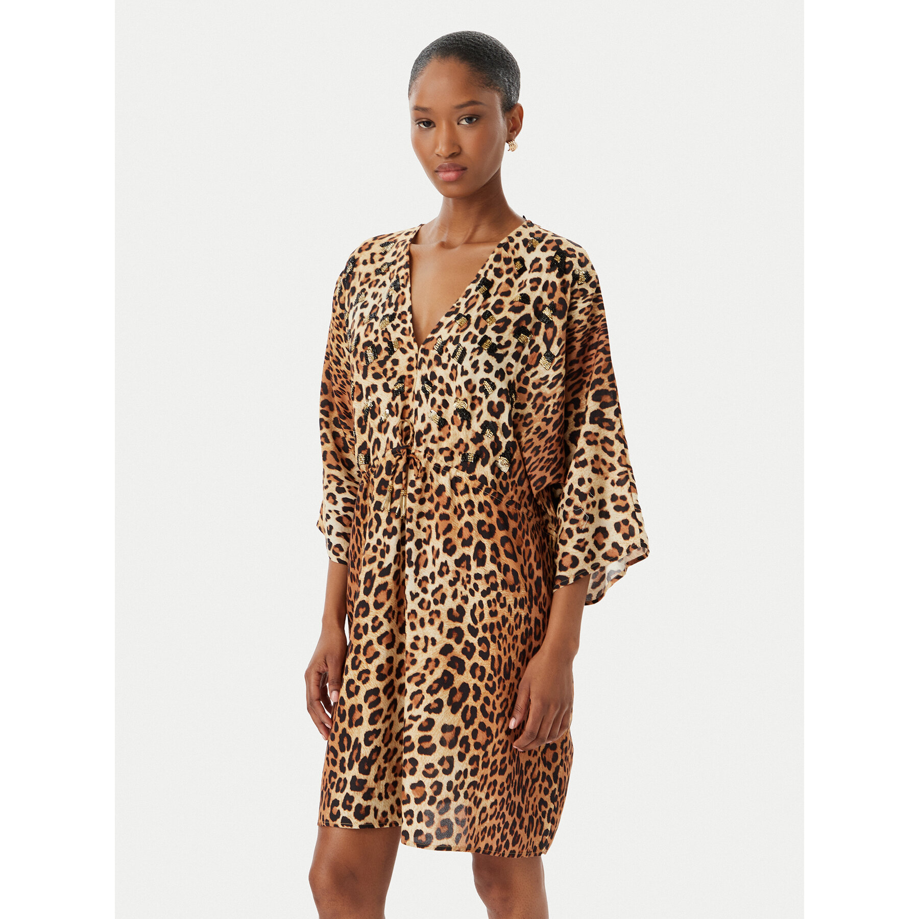 LOLA CASADEMUNT Sommerkleid LS2616015 Braun Regular Fit