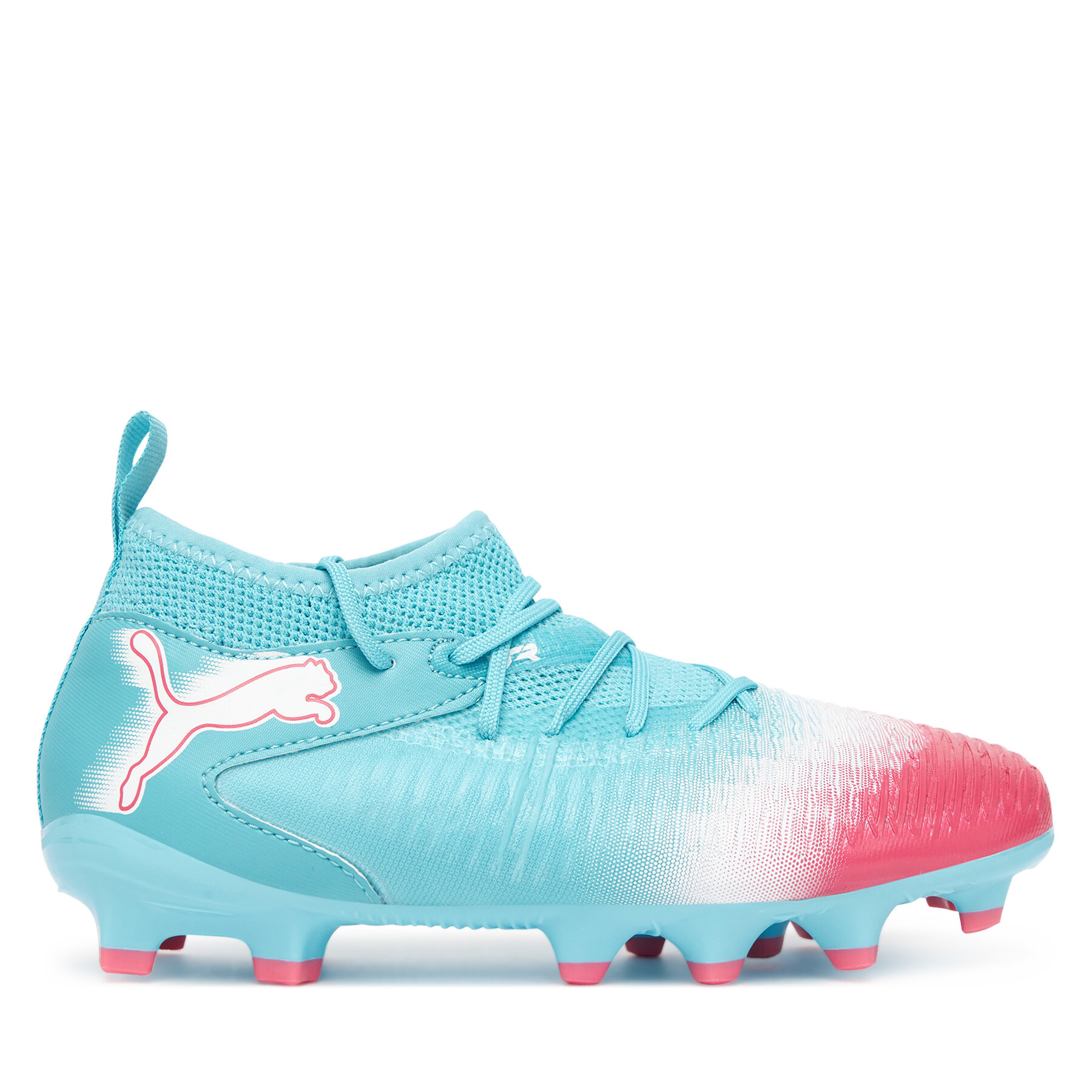 Čevlji za nagomet Puma Future 8 Match Re-Charge Fg/Ag Jr 108762 01 Svetlo modra