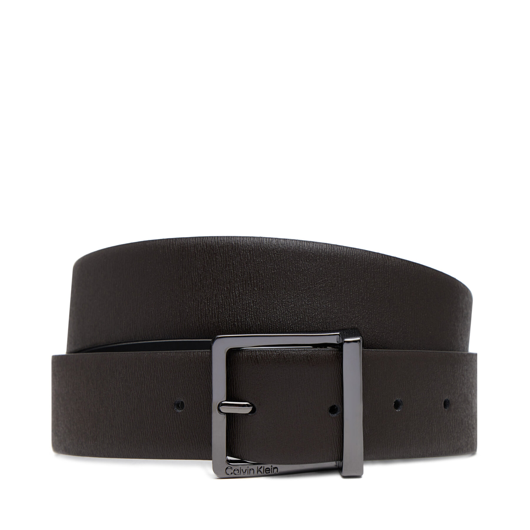 Cintura da uomo Calvin Klein Sleek Square Tex 35Mm K50K512837 Marrone