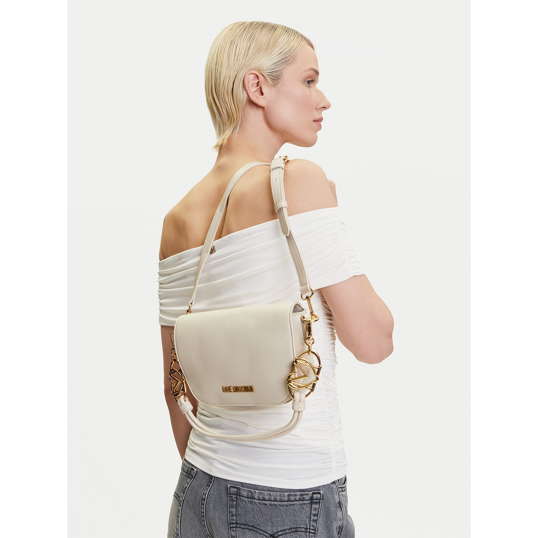 Дамска чанта LOVE MOSCHINO JC4049PP1MLF0110 Екрю