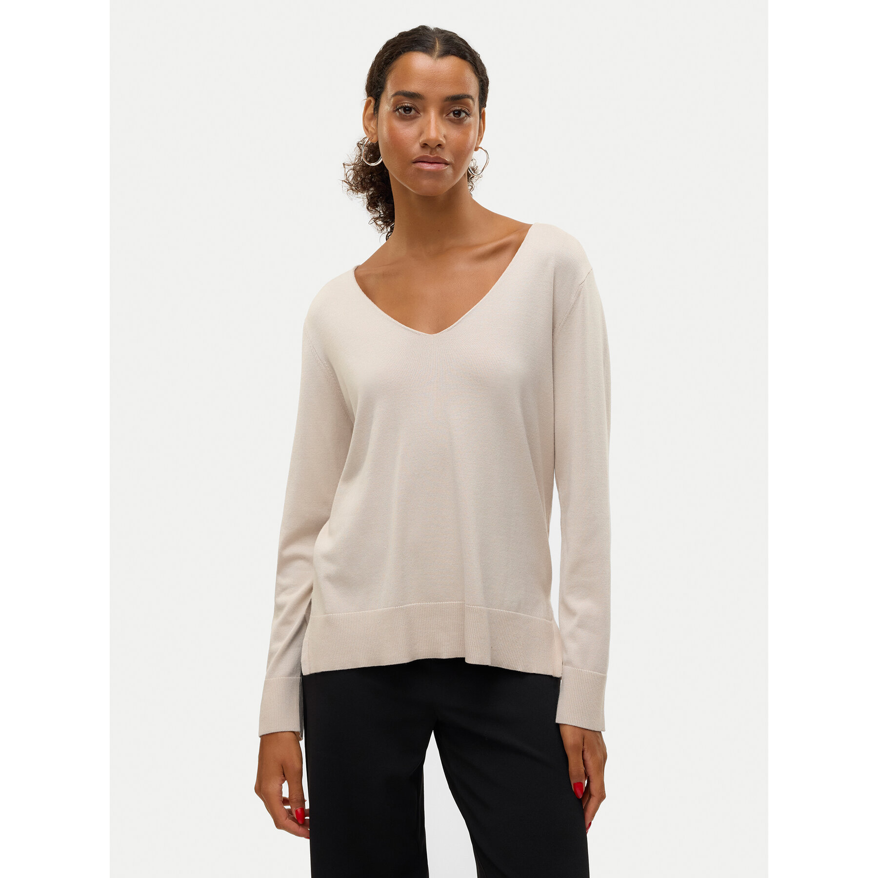 Vero Moda Bluse Silje 10320451 Beige Loose Fit