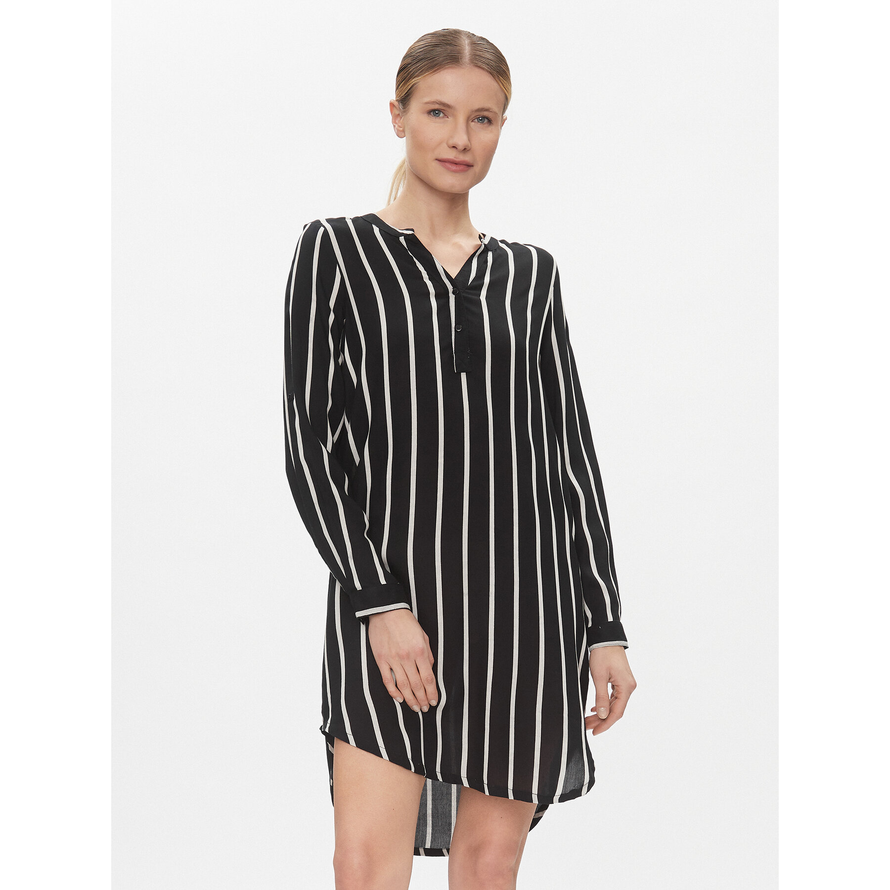 Kaffe Hemdkleid Marana 10551803 Schwarz Relaxed Fit