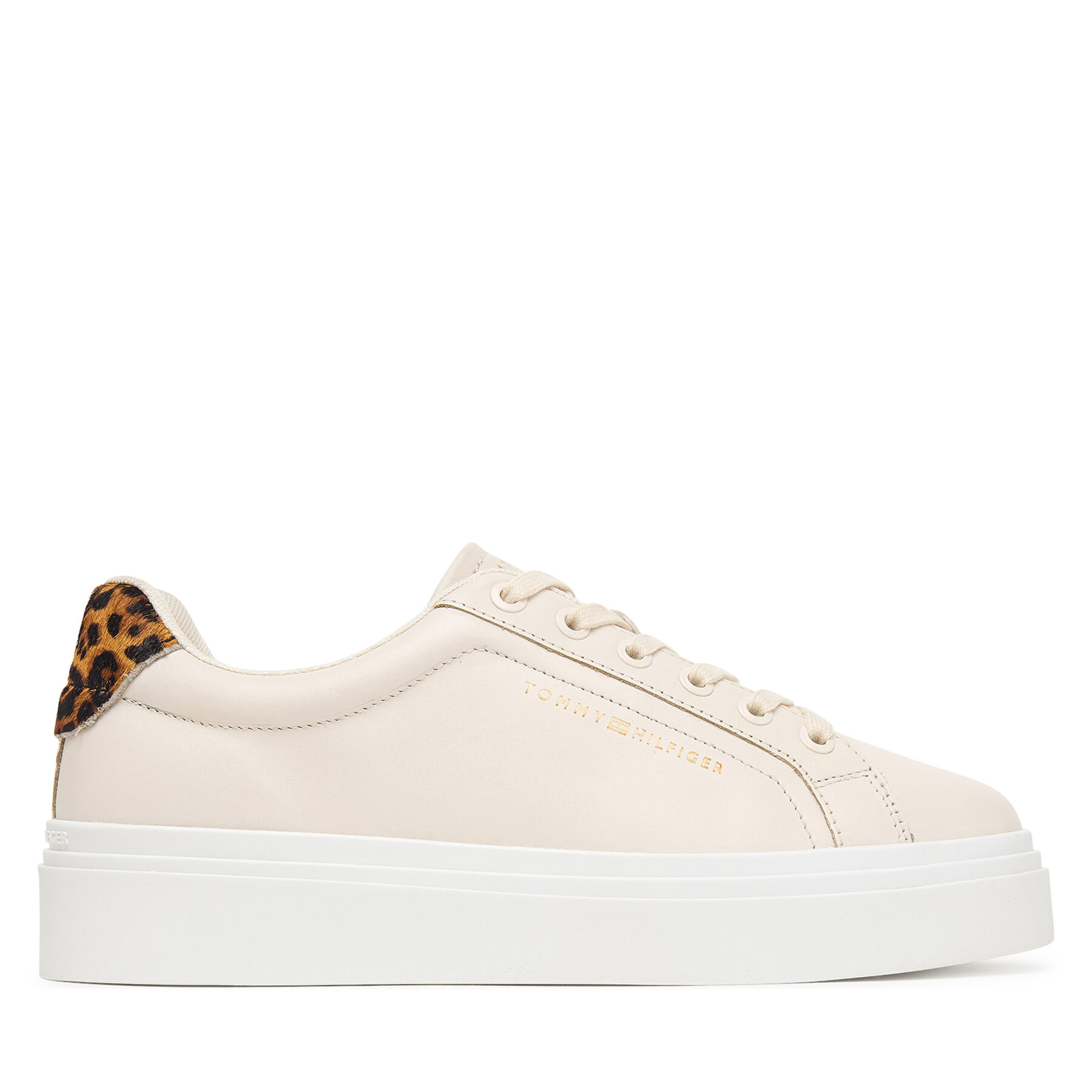 Superge Tommy Hilfiger Th Feminine Platform Cheetah FW0FW09693 Svetlo bež