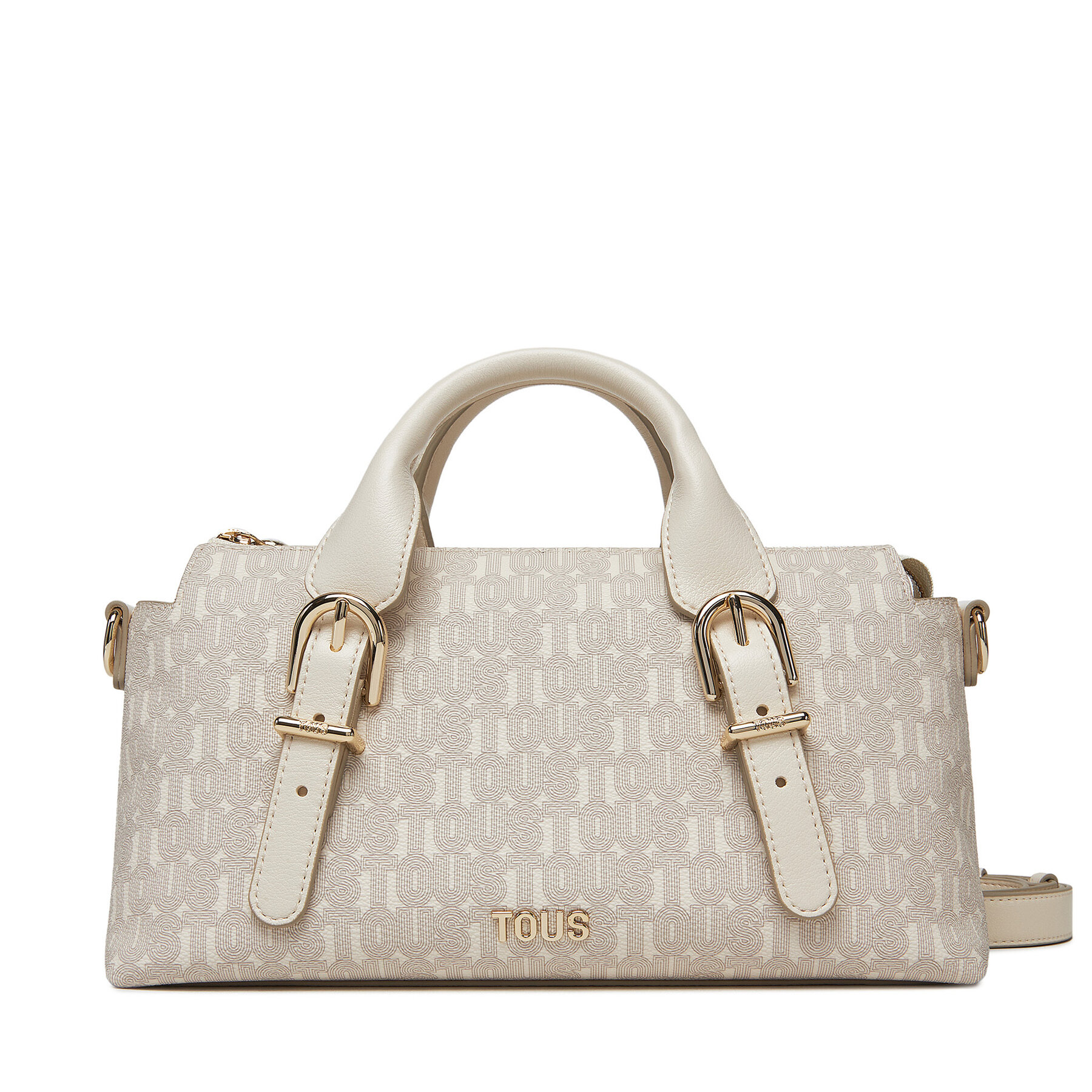 Borsetta TOUS Bowling Tous Buckles Silhouette 2002201501 Beige