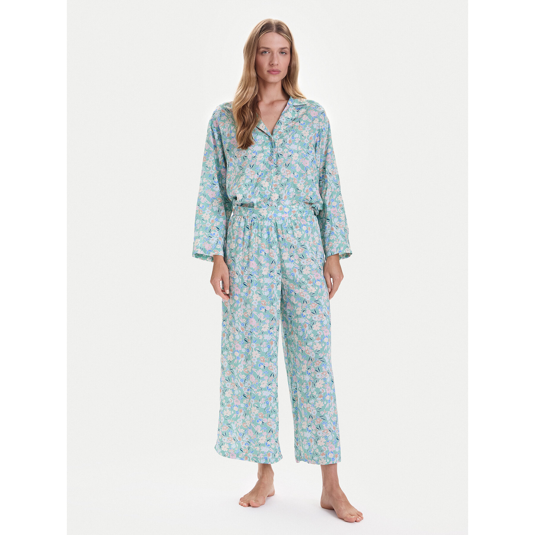 United Colors Of Benetton Pizsama 4W313P00U Zöld Relaxed Fit
