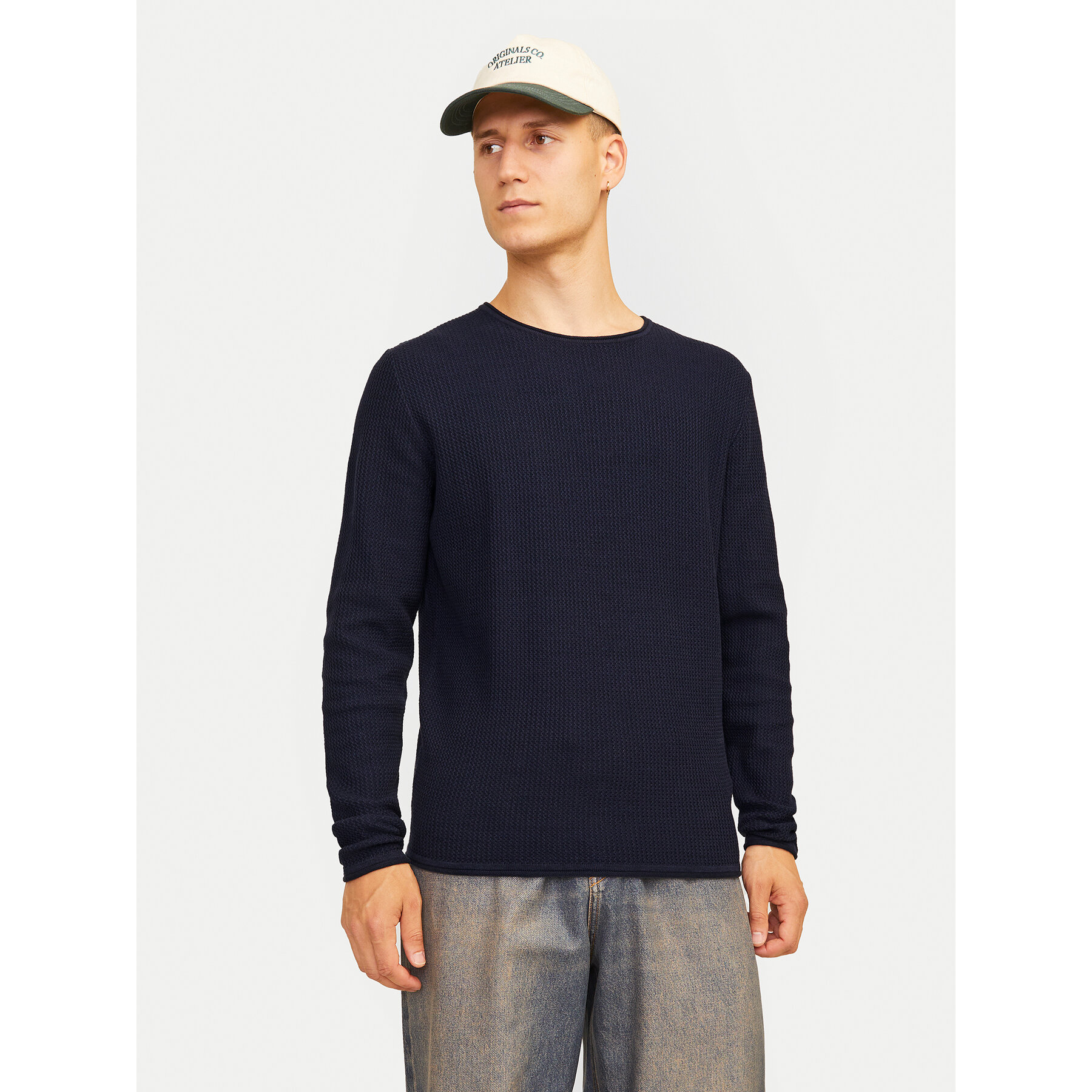 Jack & Jones Pullover Cooper 12258407 Dunkelblau Regular Fit