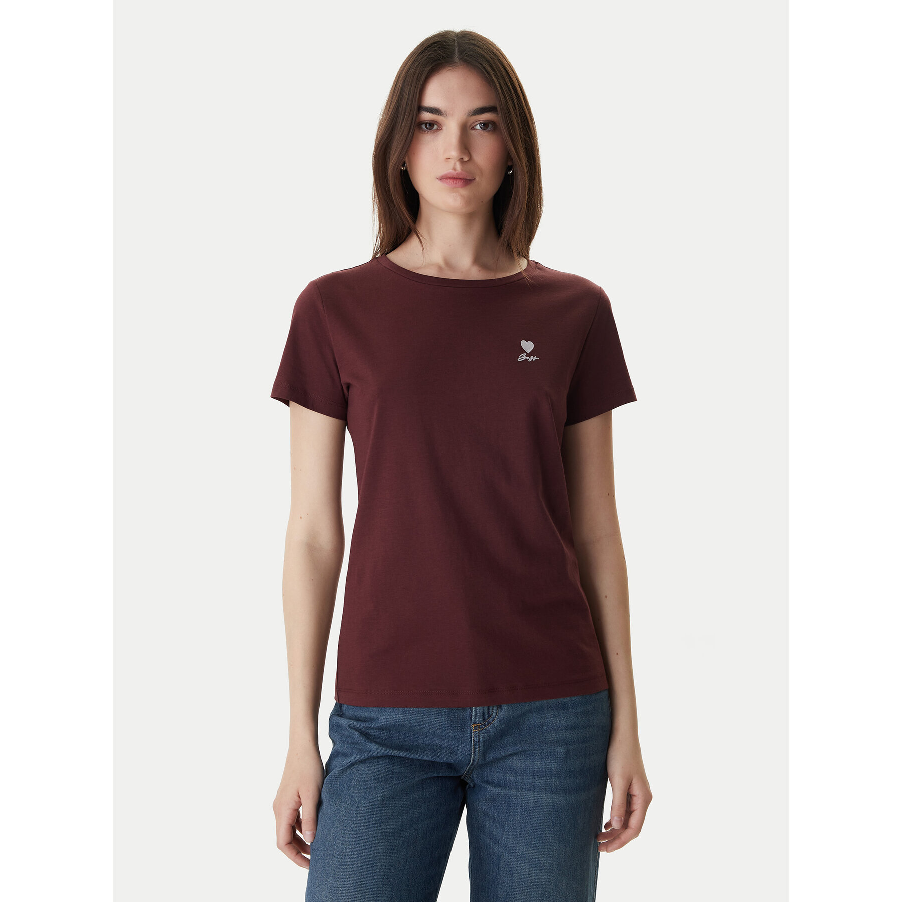 BOSS T-Shirt 50556994 Braun Regular Fit