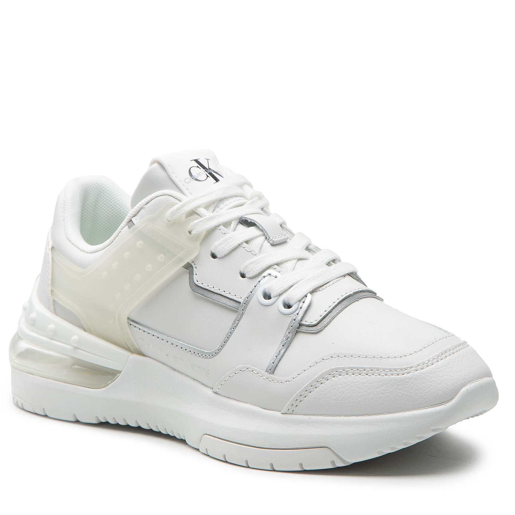 Calvin Klein Jeans Sporty Runner Comfair Laceup Tpu YW0YW00696 Bright White YAF – Сникърси