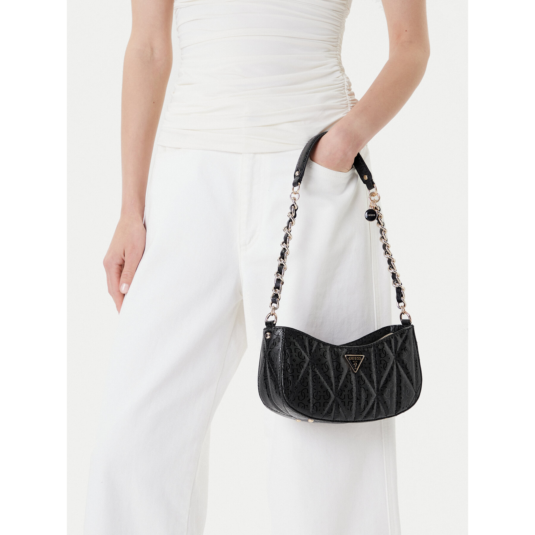 Дамска чанта Guess Aldina HWGG96 63170 Черен