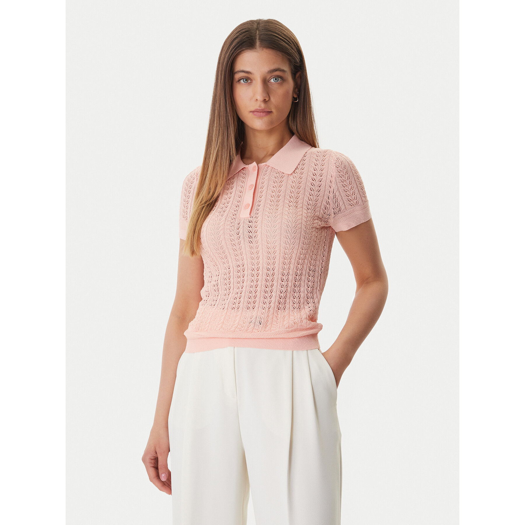 Guess Polo W6GR25 Z0672 Πορτοκαλί Regular Fit
