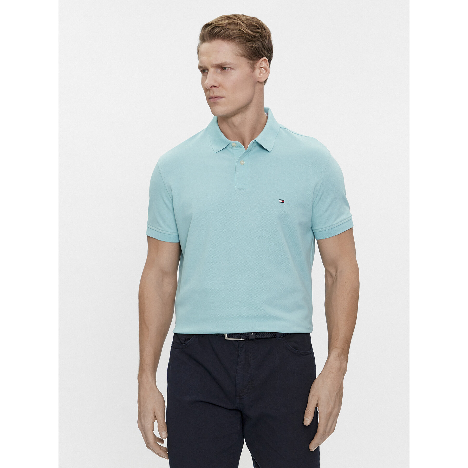 Tommy Hilfiger Polo majica 1985 MW0MW17770 Modra Regular Fit