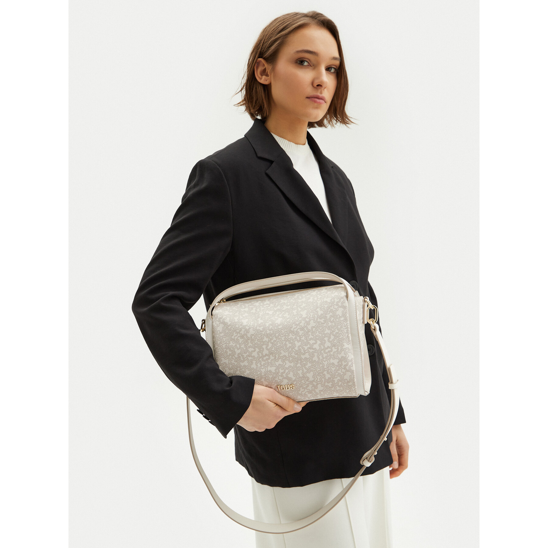 Borsetta TOUS City Kaos Mini Lines 2002183801 Beige