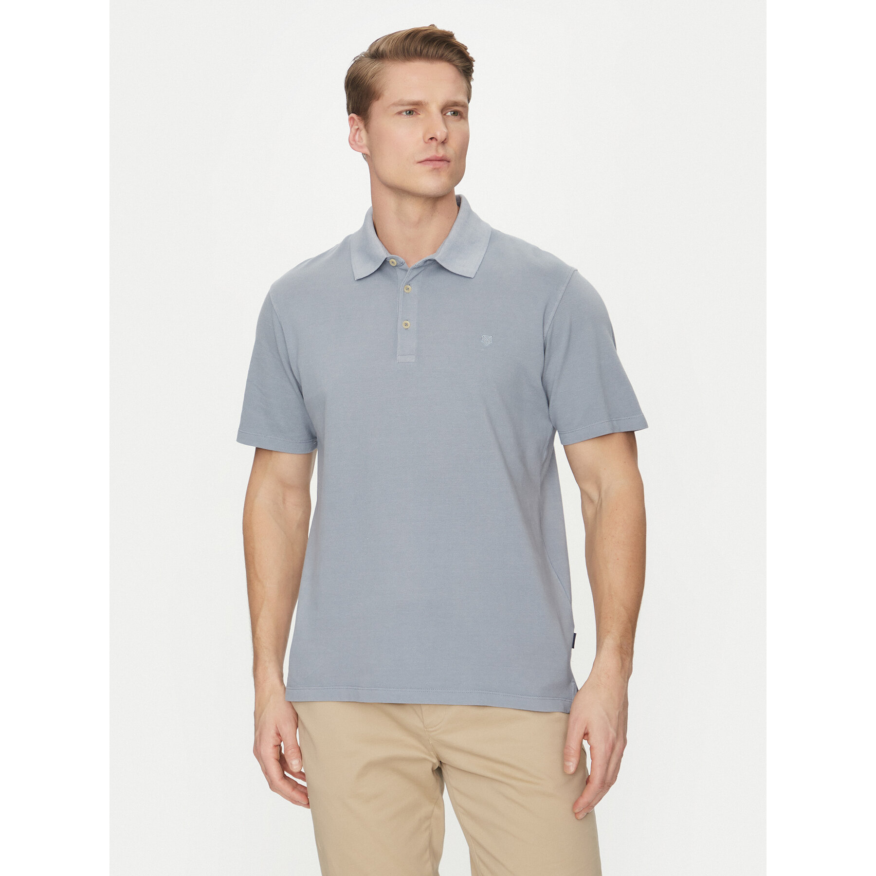 Jack & Jones Polo majica William 12257315 Svetlo modra Regular Fit