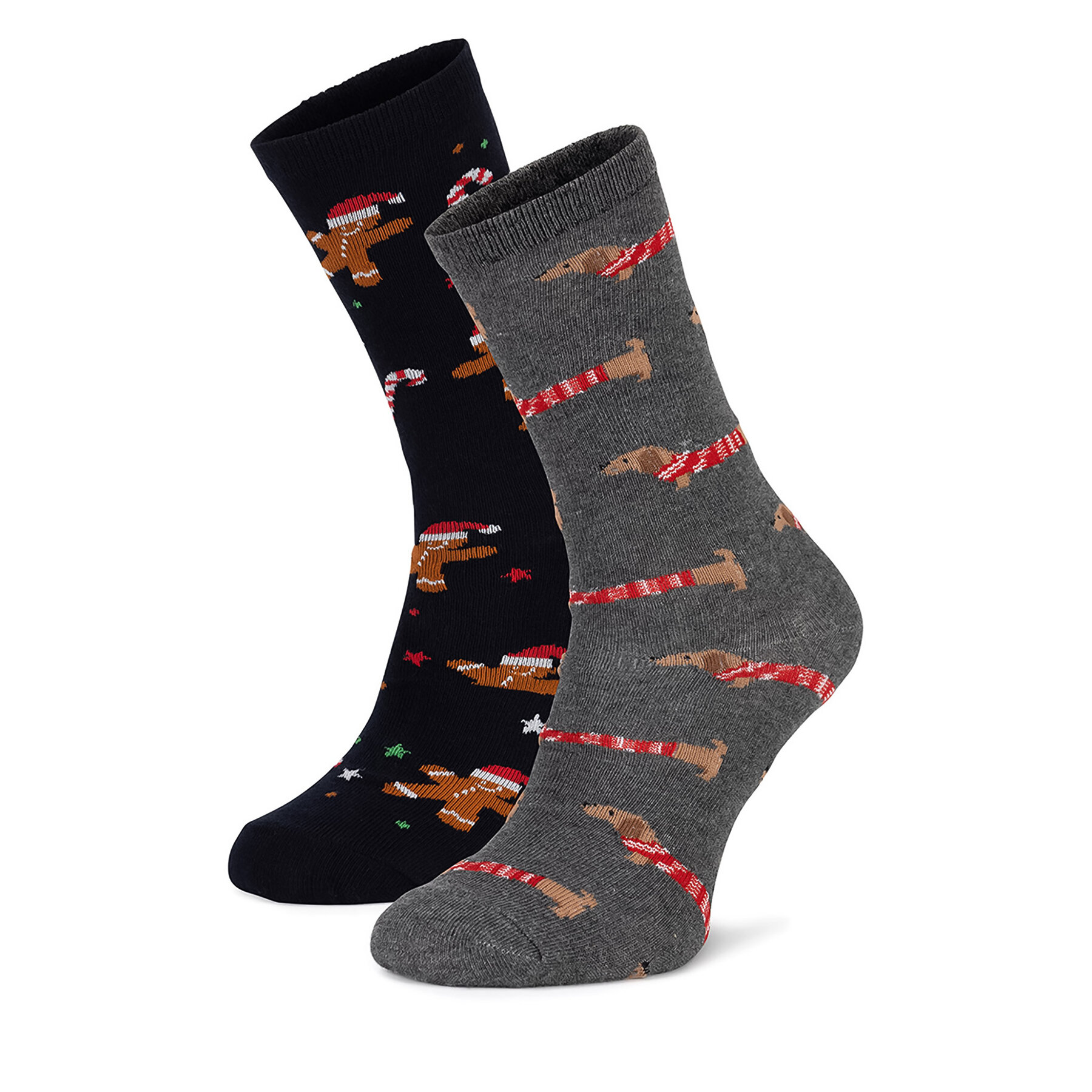 Set od 2 para muških visokih čarapa Lasocki 2MB-002-AW24 (2-pack) Siva