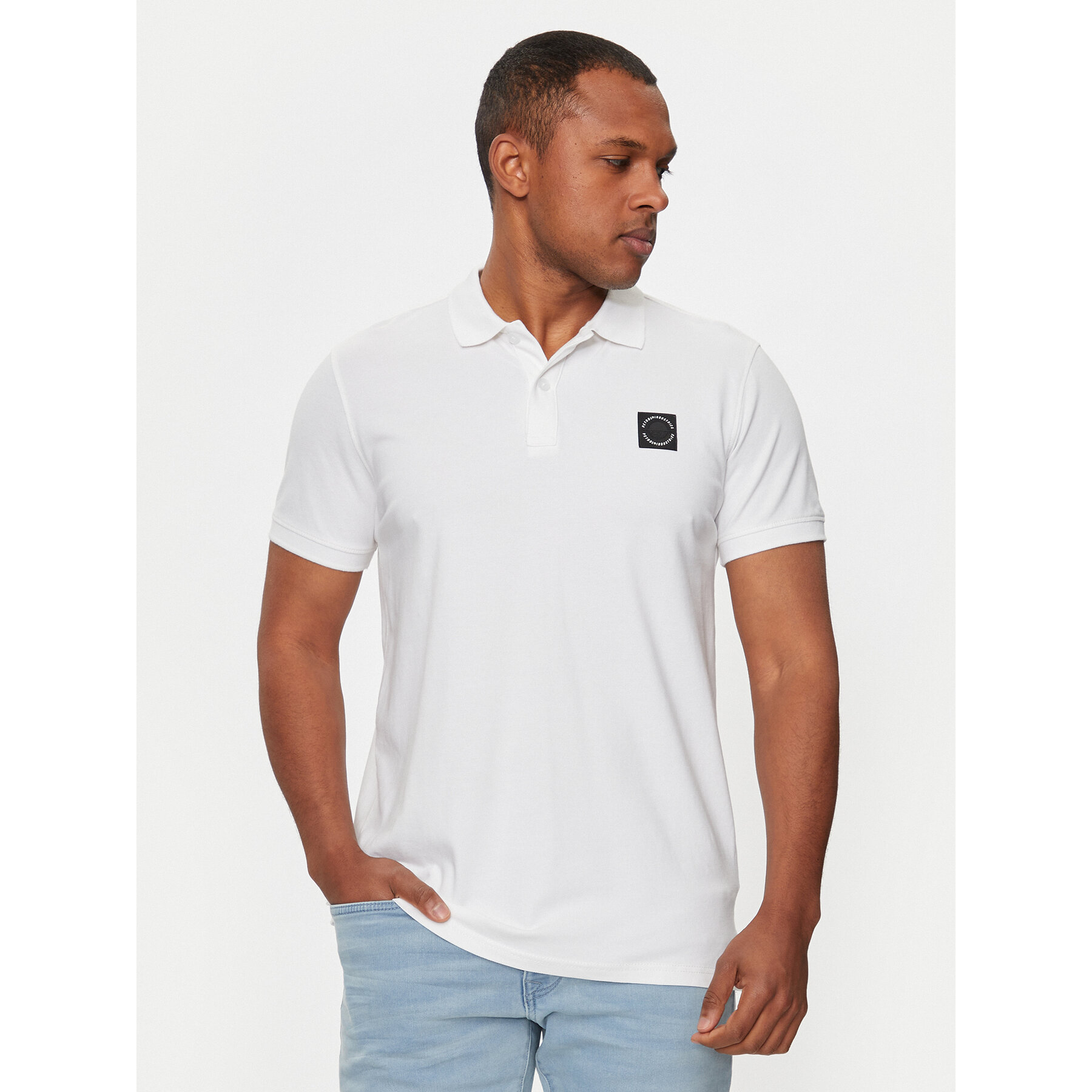 Petrol Industries Polo M-1040-POL945 Bianco Slim Fit