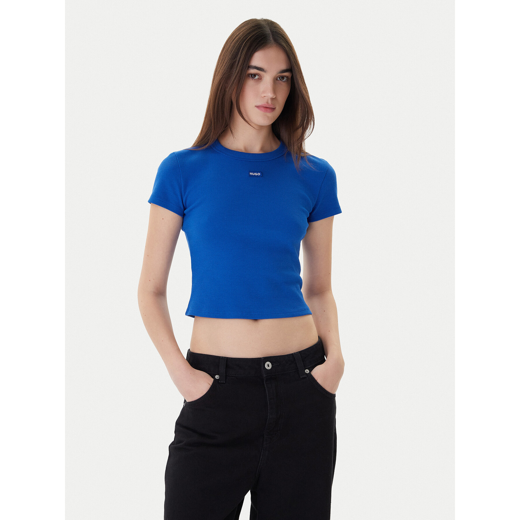 Hugo Majica Baby 50510749 Modra Slim Fit
