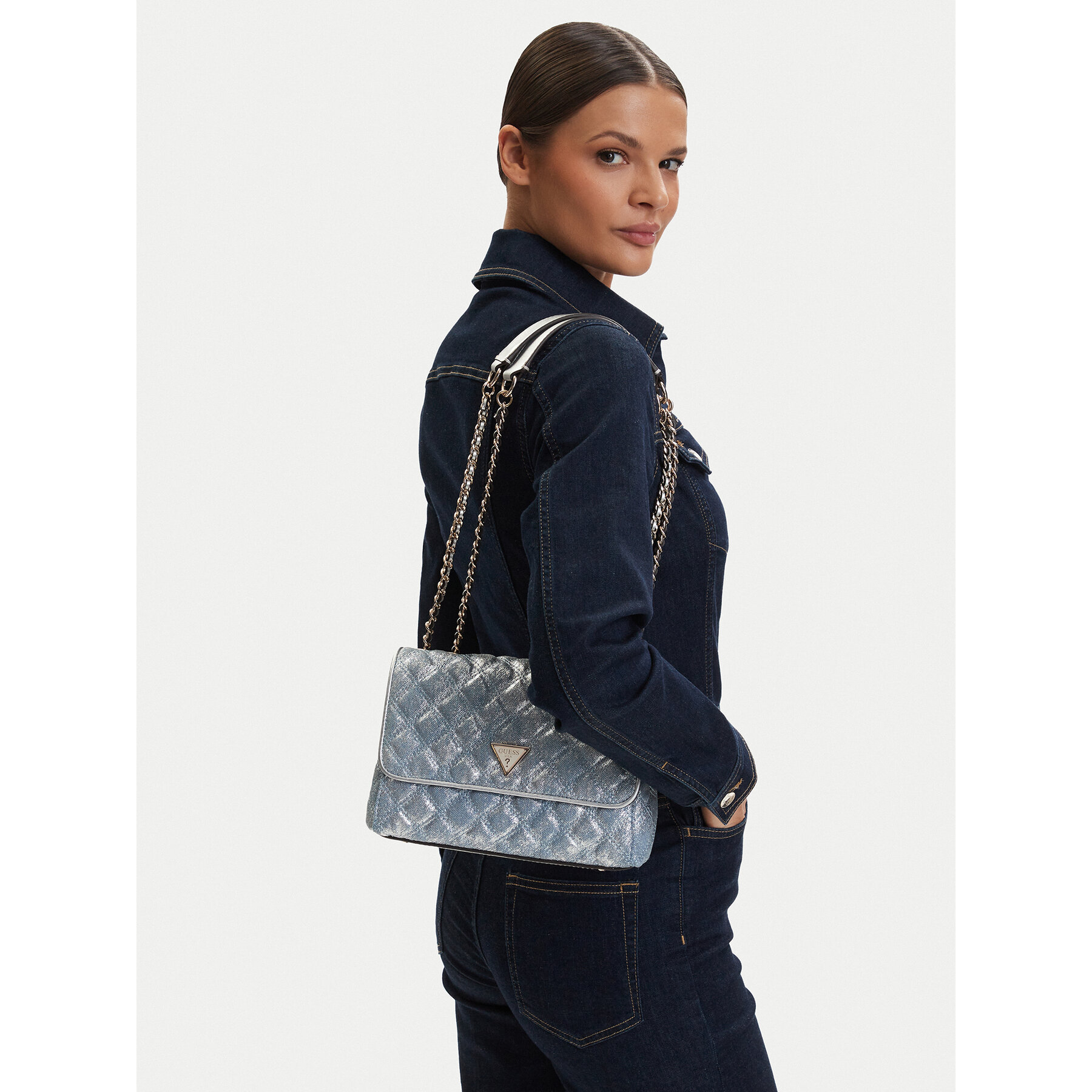 Geantă Guess Giully II HWDG96 73200 Albastru
