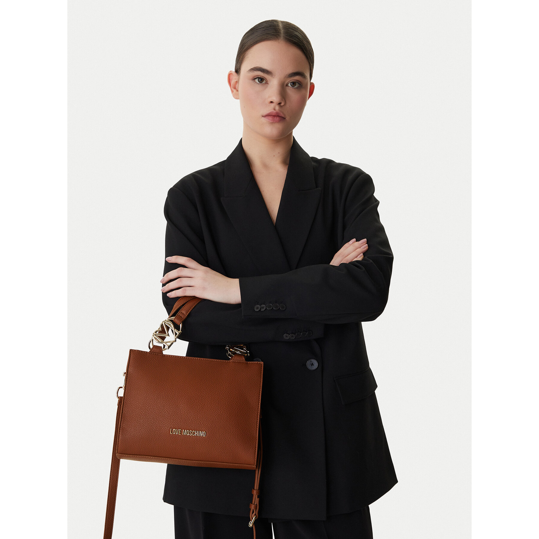 Kabelka LOVE MOSCHINO JC4006PP1OLB0200 Hnedá