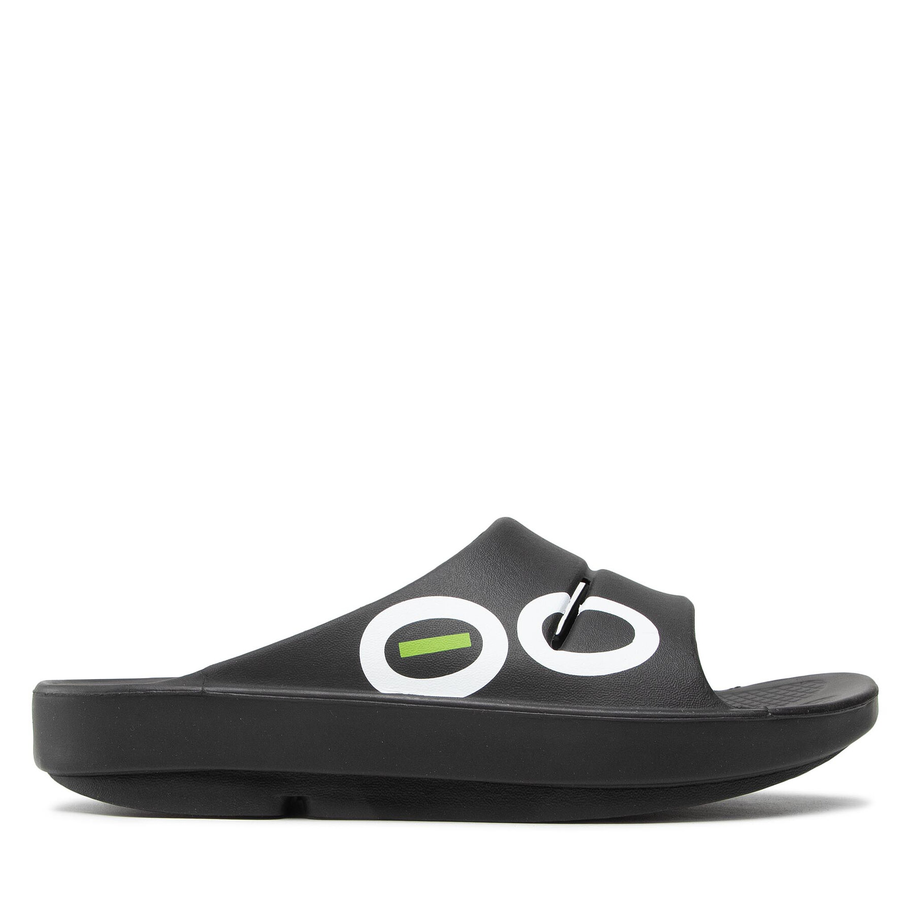 Herren Pantoletten OOfos, Schuhgröße 46, Schwarz, Ooahh Sport Intl Last