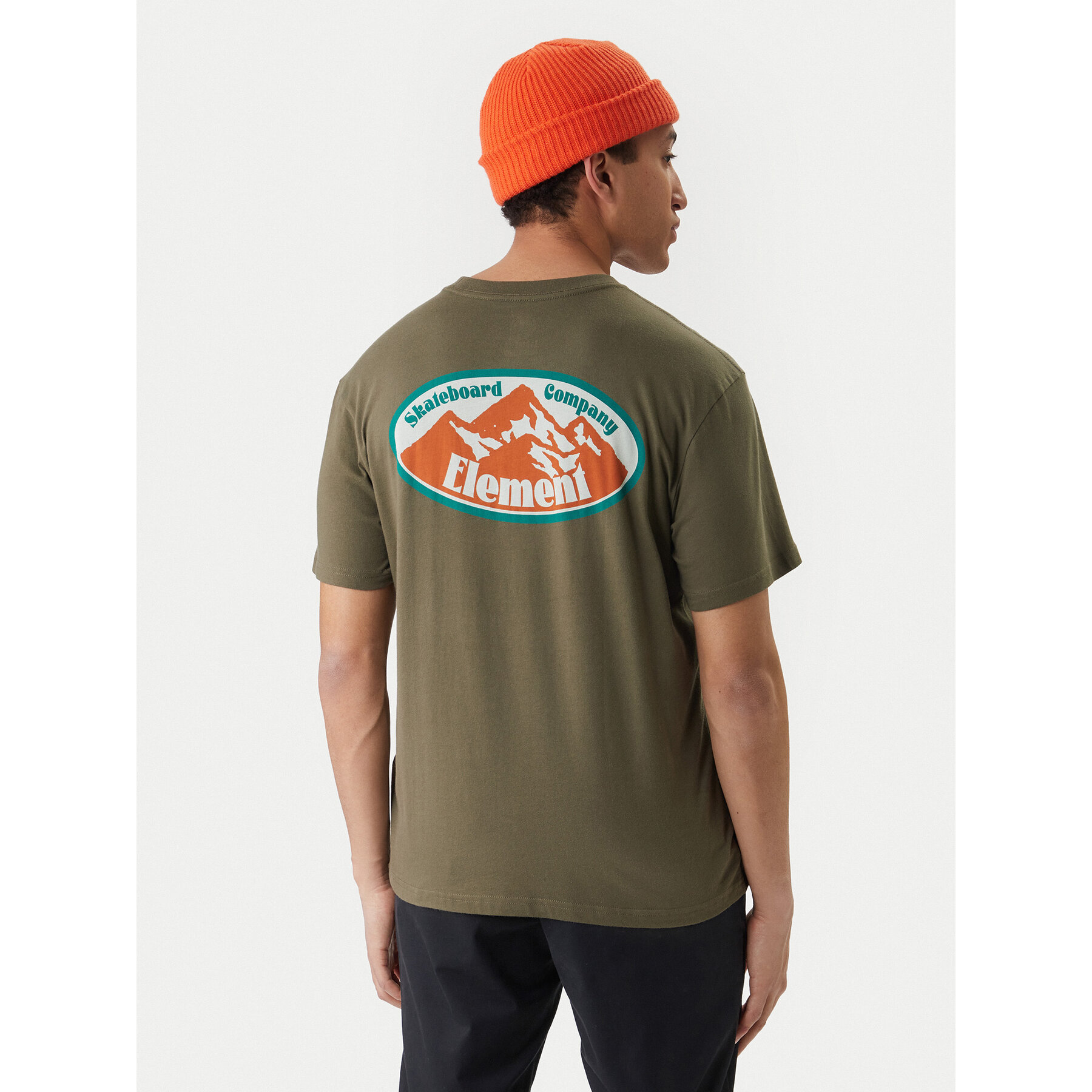 Element T-Shirt Epic ELYZT00578 Khakifarben Regular Fit