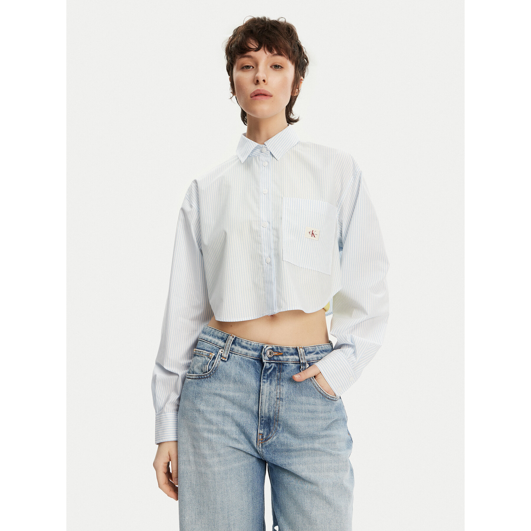 Calvin Klein Jeans Hemd J20J225078 Himmelblau Regular Fit