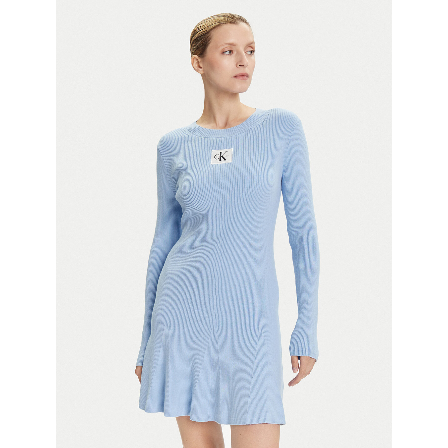 Calvin Klein Jeans Kleid für den Alltag LV047D307G Blau Slim Fit