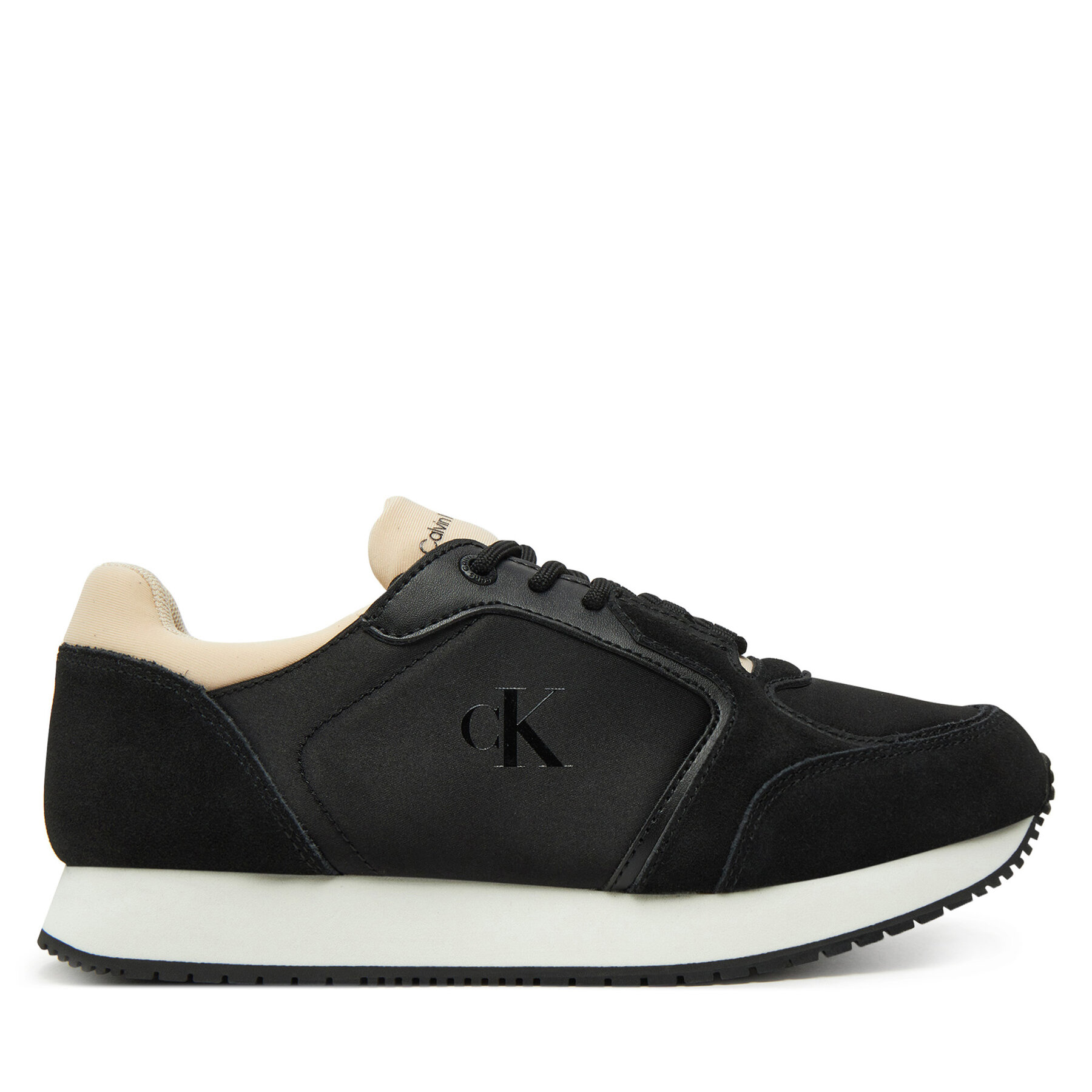 Sneakers Calvin Klein Jeans Runner Laceup Low Mg Media YW0YW01644 Nero