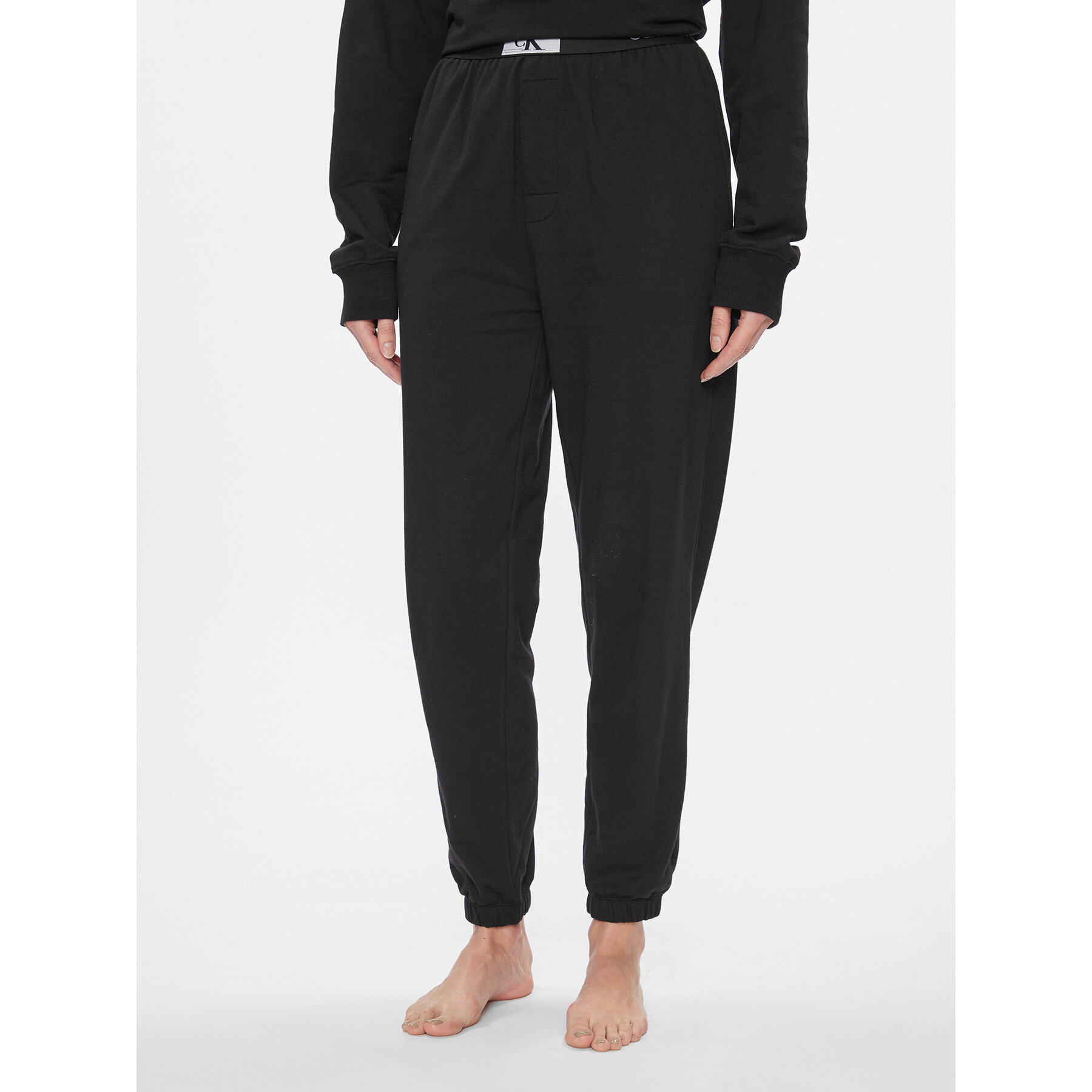 Calvin Klein Underwear Calvin Klein Underwear Παντελόνι πιτζάμας 000QS7085E Μαύρο Relaxed Fit
