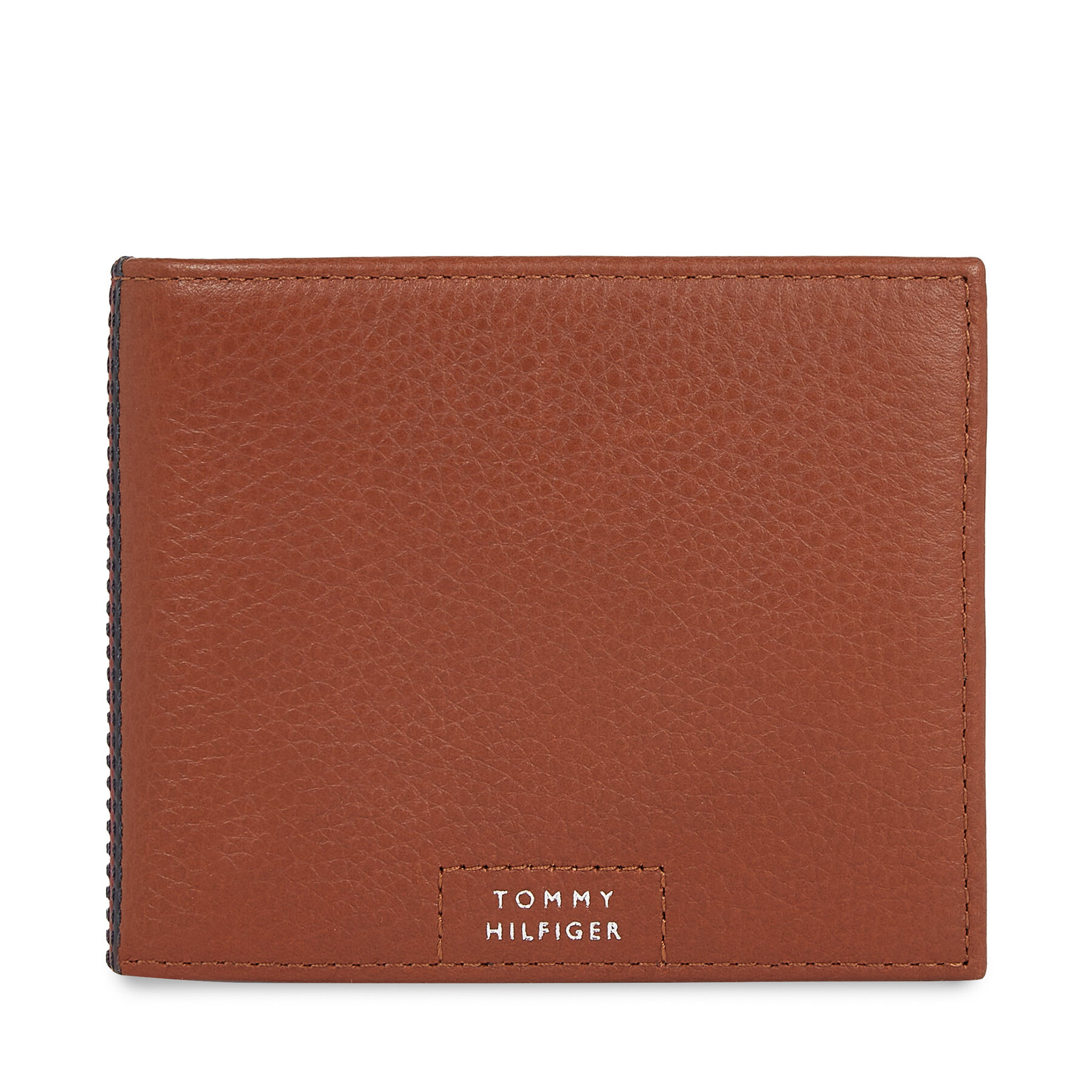 Nagyméretű férfi pénztárca Tommy Hilfiger Th Prem Leather Flap & Coin AM0AM12189 Barna