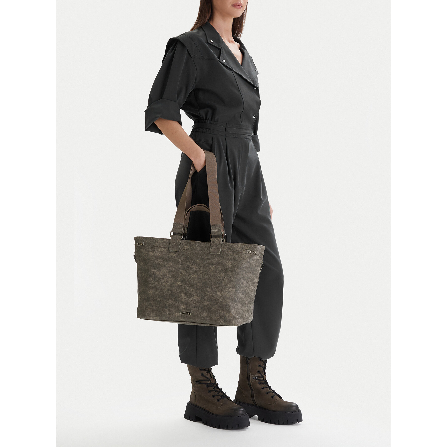 Kabelka G-Star Raw EO-LDA8423C Sivá
