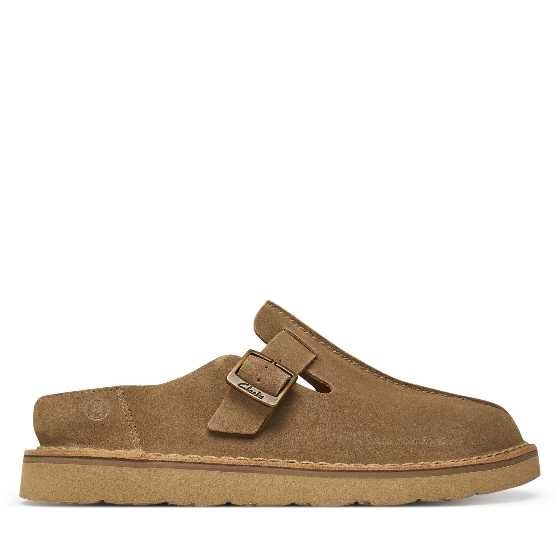 Męskie Klapki Clarks, Rozmiar 42 1/2, Brązowy Solsbury 26180882