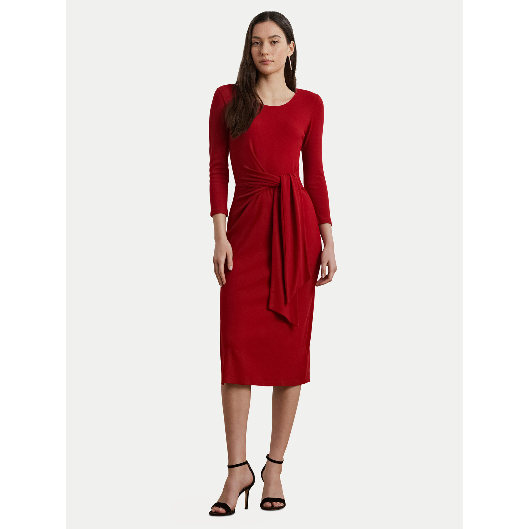 LAUREN RALPH LAUREN Kleid für den Alltag 200973598002 Rot Slim Fit